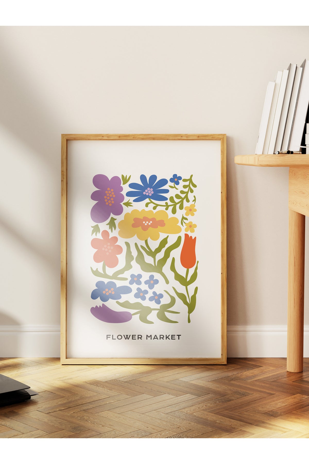 Estetik Duvar Posteri - Estetik Çizim Çerçevesiz Poster - Yatak Odası, Salon, Mutfak Duvar Dekoru