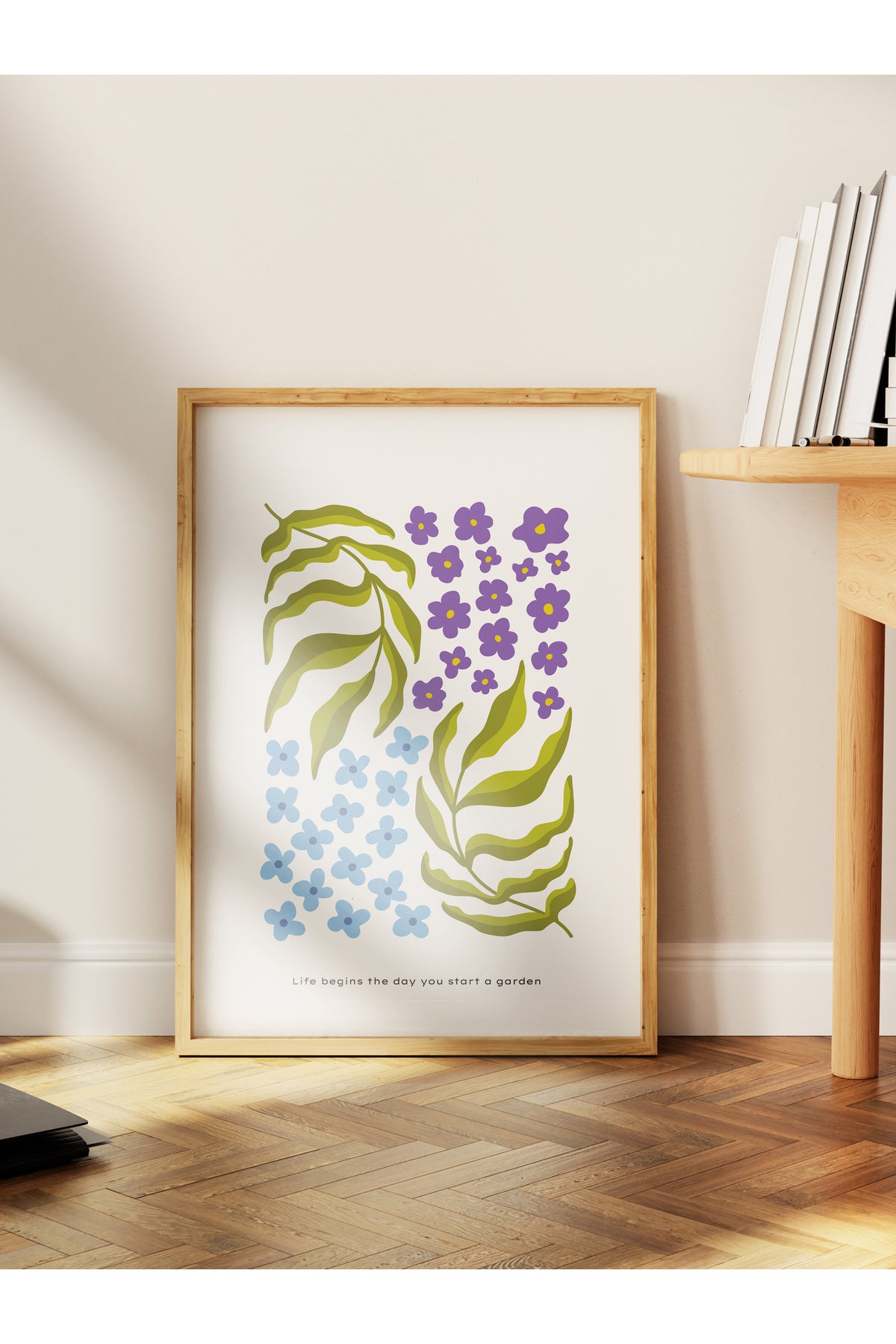 Estetik Duvar Posteri - Estetik Çizim Çerçevesiz Poster - Yatak Odası, Salon, Mutfak Duvar Dekoru