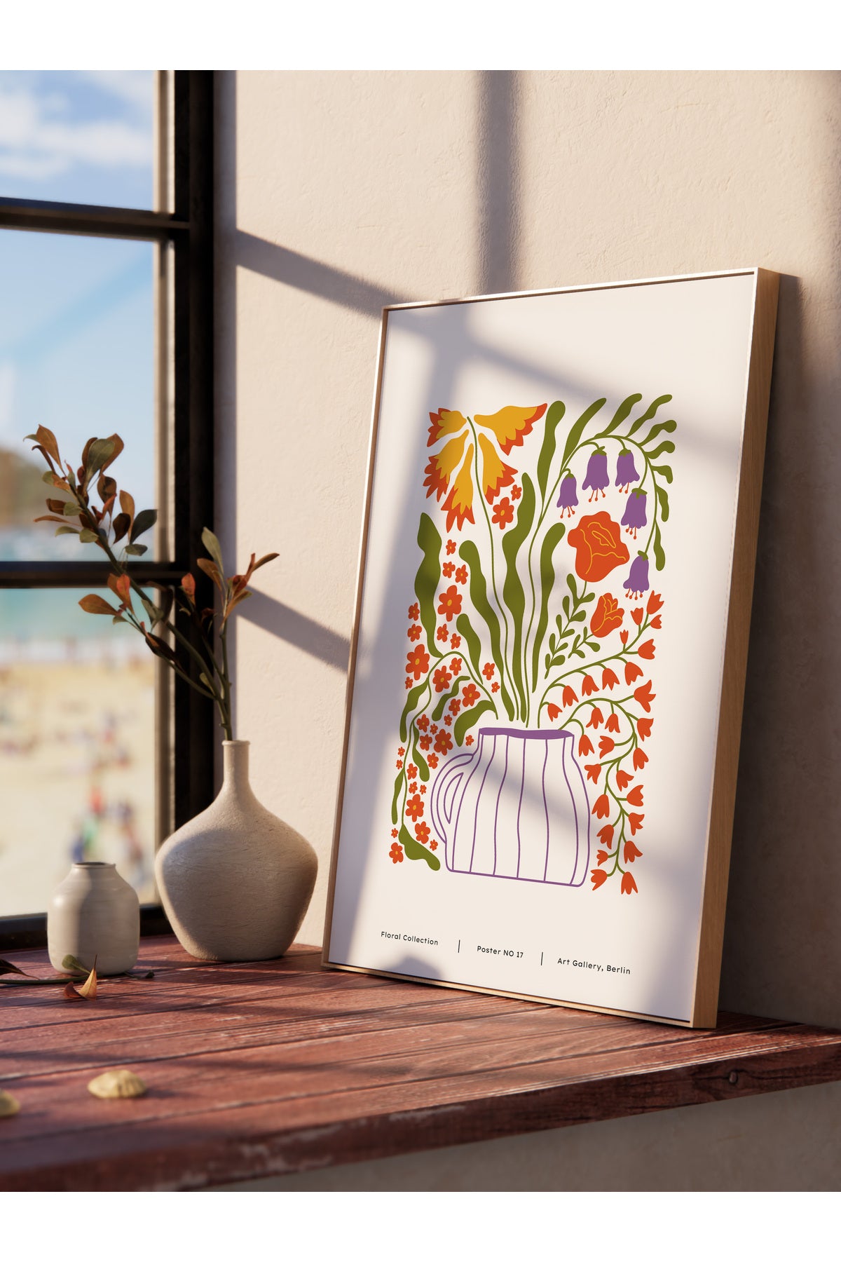 Estetik Duvar Posteri - Estetik Çizim Çerçevesiz Poster - Yatak Odası, Salon, Mutfak Duvar Dekoru