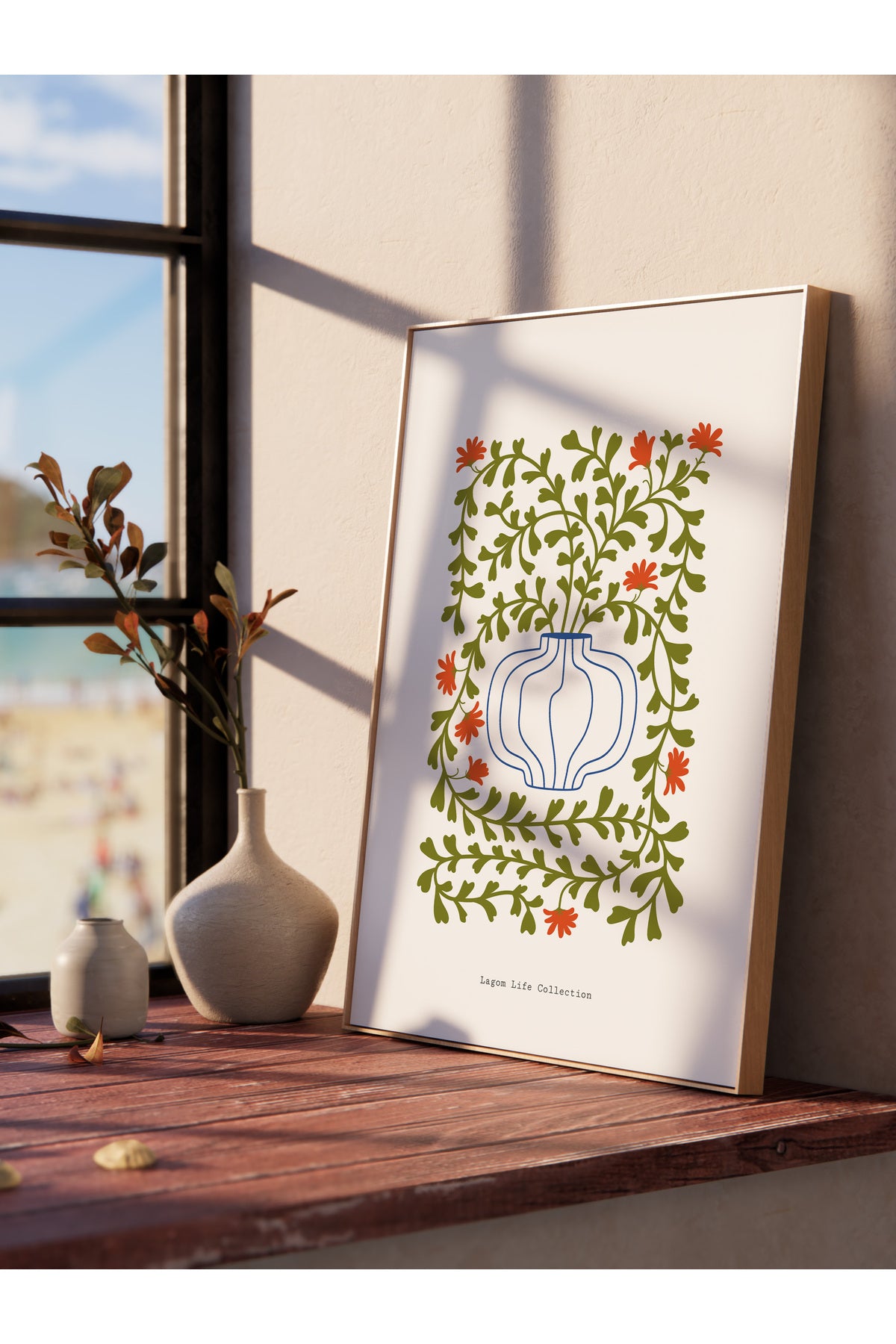 Estetik Duvar Posteri - Estetik Çizim Çerçevesiz Poster - Yatak Odası, Salon, Mutfak Duvar Dekoru