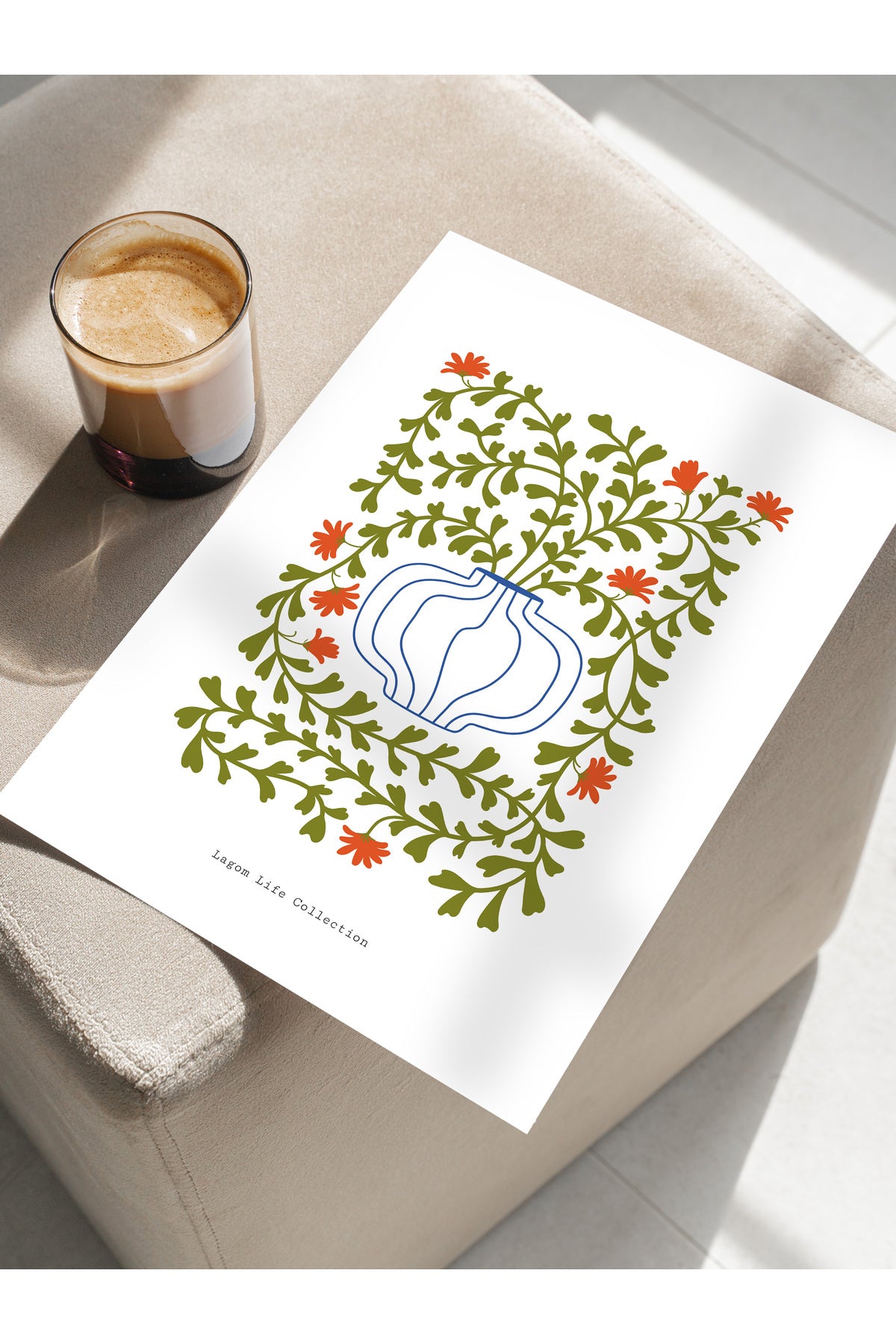 Estetik Duvar Posteri - Estetik Çizim Çerçevesiz Poster - Yatak Odası, Salon, Mutfak Duvar Dekoru