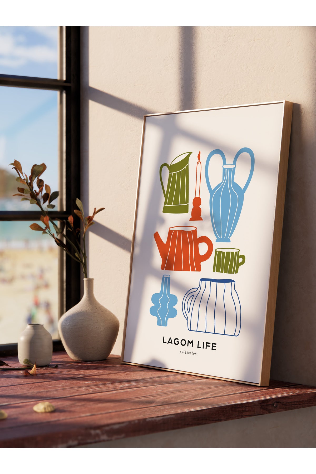 Estetik Duvar Posteri - Estetik Çizim Çerçevesiz Poster - Yatak Odası, Salon, Mutfak Duvar Dekoru