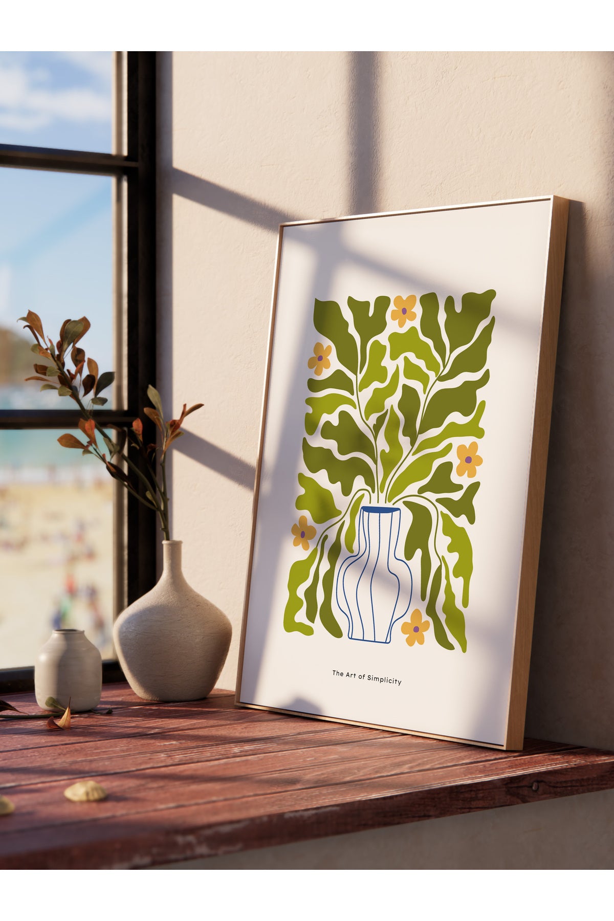 Estetik Duvar Posteri - Estetik Çizim Çerçevesiz Poster - Yatak Odası, Salon, Mutfak Duvar Dekoru