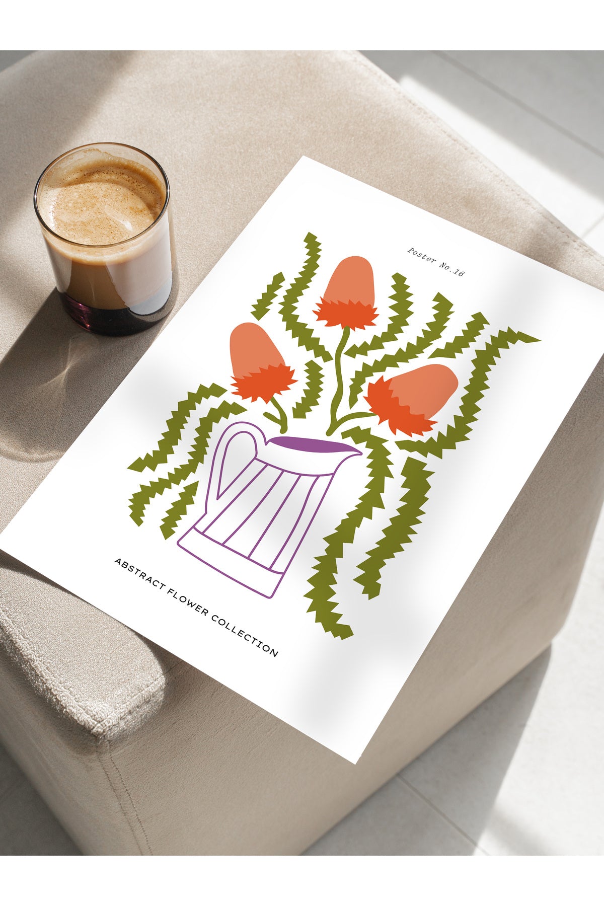 Estetik Duvar Posteri - Estetik Çizim Çerçevesiz Poster - Yatak Odası, Salon, Mutfak Duvar Dekoru