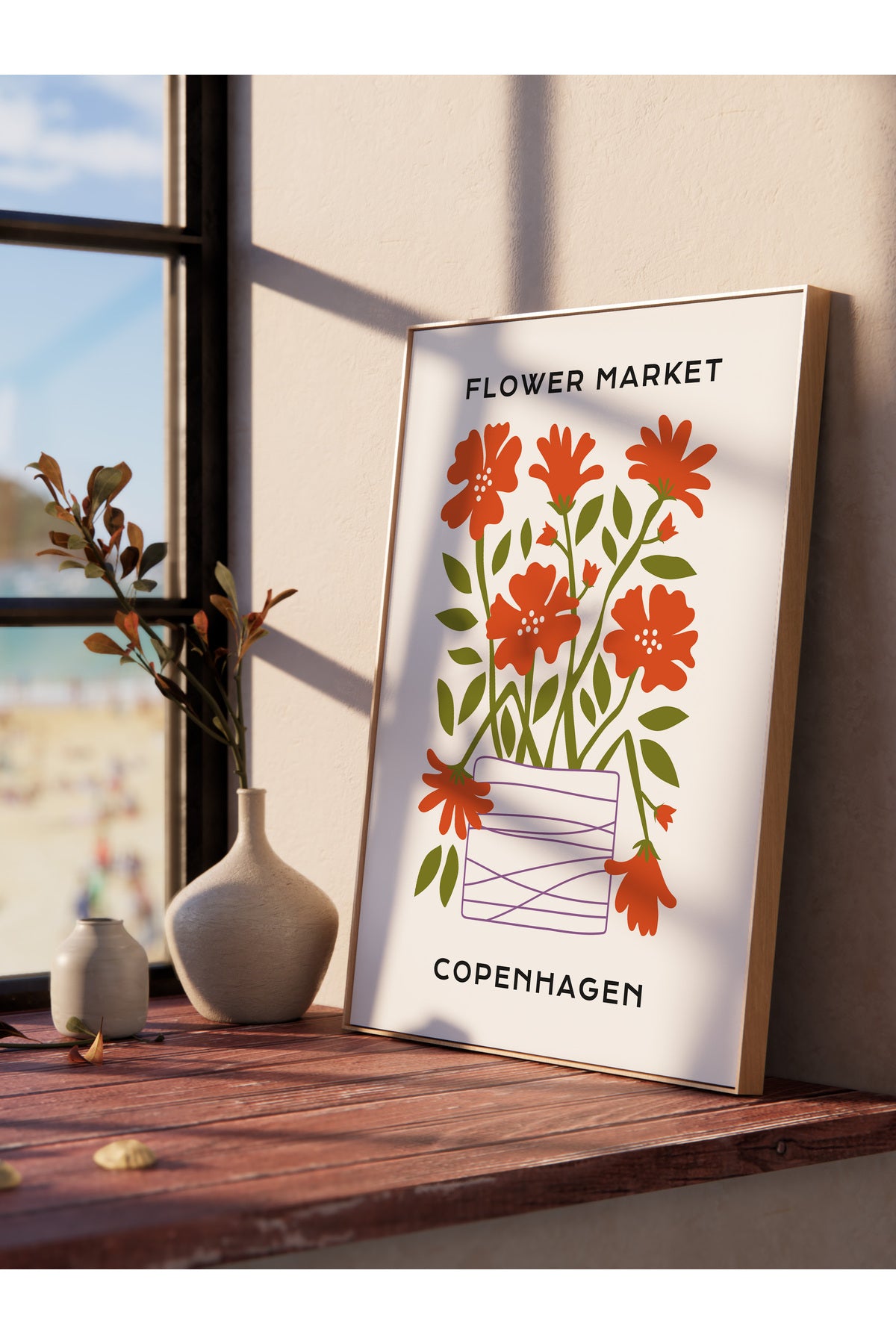 Estetik Duvar Posteri - Estetik Çizim Çerçevesiz Poster - Yatak Odası, Salon, Mutfak Duvar Dekoru