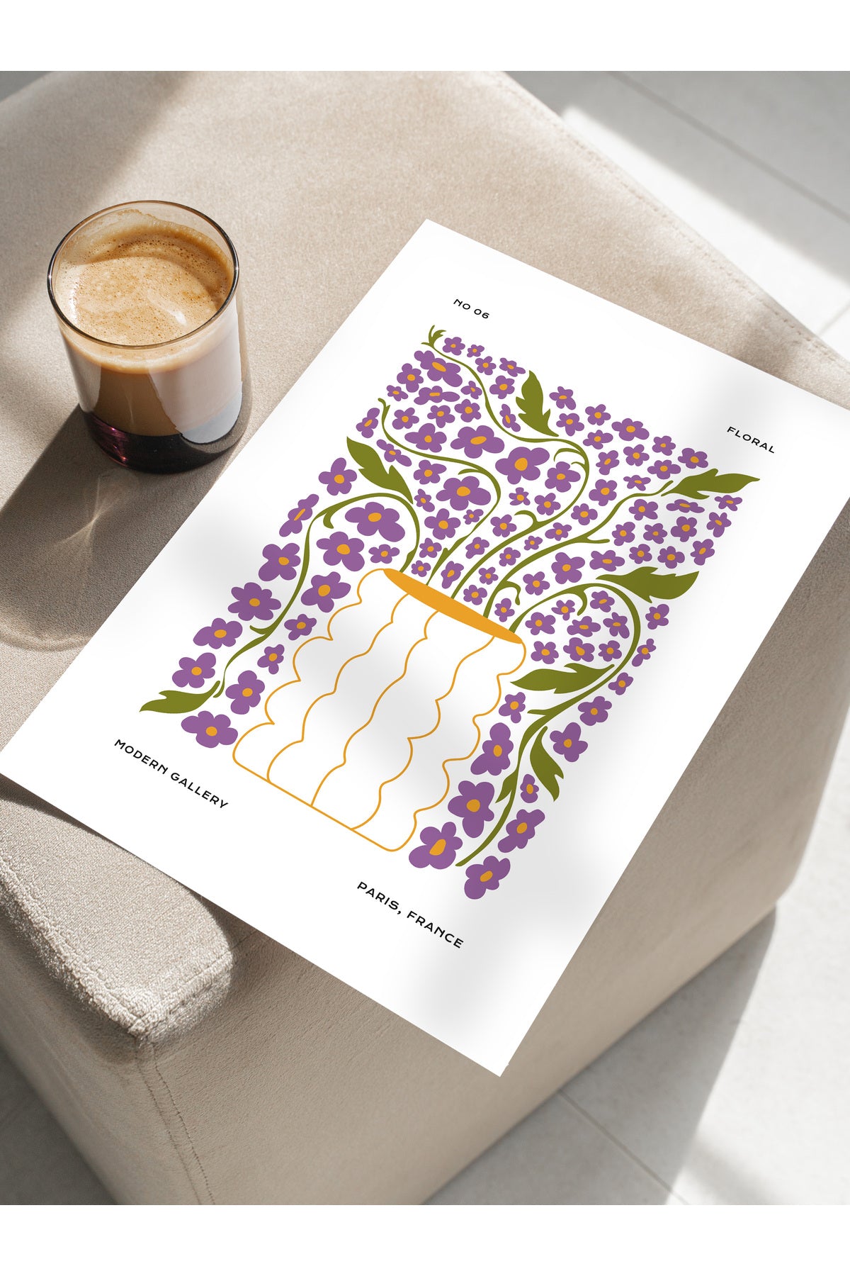 Estetik Duvar Posteri - Estetik Çizim Çerçevesiz Poster - Yatak Odası, Salon, Mutfak Duvar Dekoru