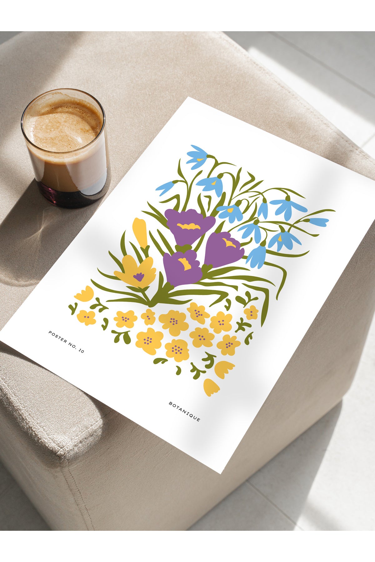 Estetik Duvar Posteri - Estetik Çizim Çerçevesiz Poster - Yatak Odası, Salon, Mutfak Duvar Dekoru