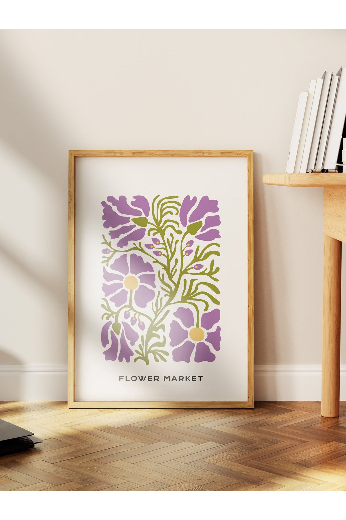 Estetik Duvar Posteri - Estetik Çizim Çerçevesiz Poster - Yatak Odası, Salon, Mutfak Duvar Dekoru