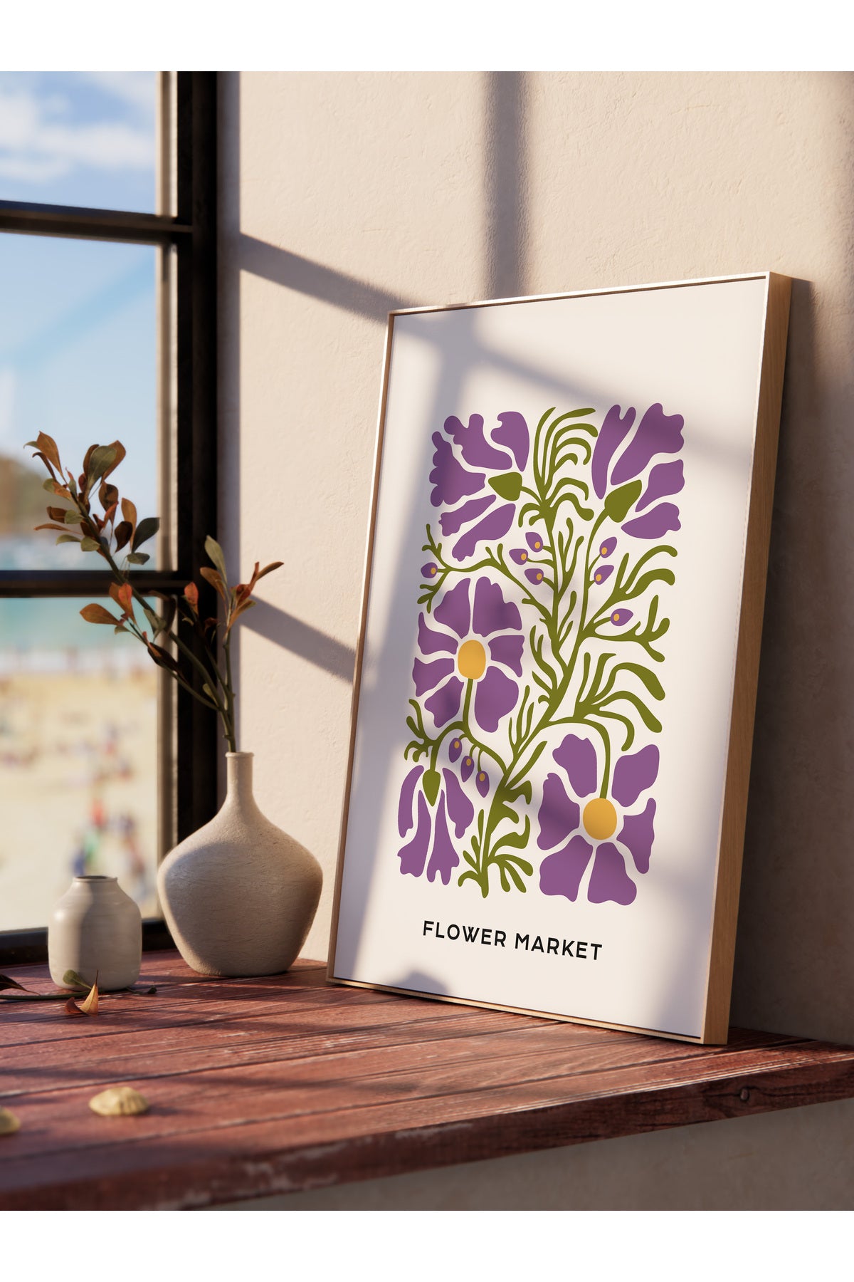 Estetik Duvar Posteri - Estetik Çizim Çerçevesiz Poster - Yatak Odası, Salon, Mutfak Duvar Dekoru