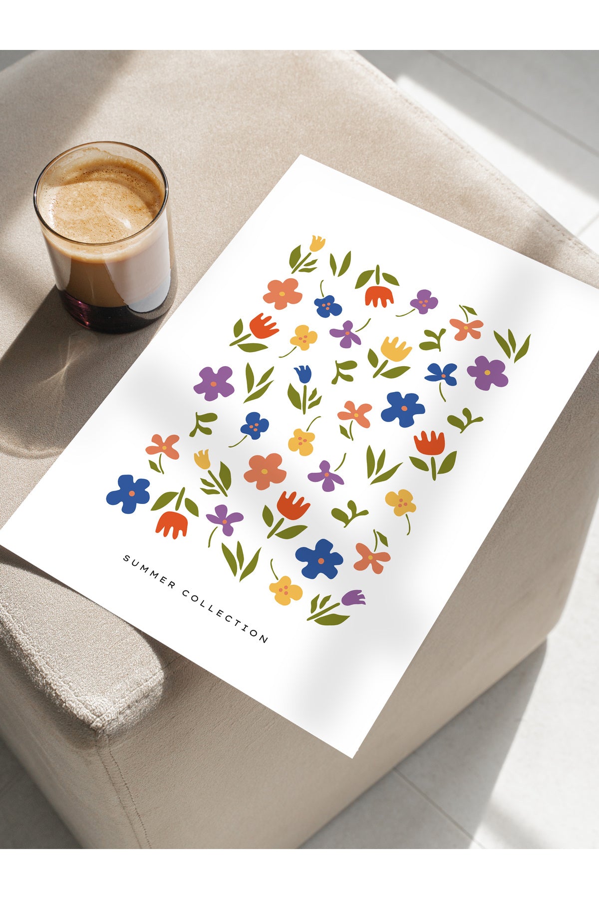 Estetik Duvar Posteri - Estetik Çizim Çerçevesiz Poster - Yatak Odası, Salon, Mutfak Duvar Dekoru