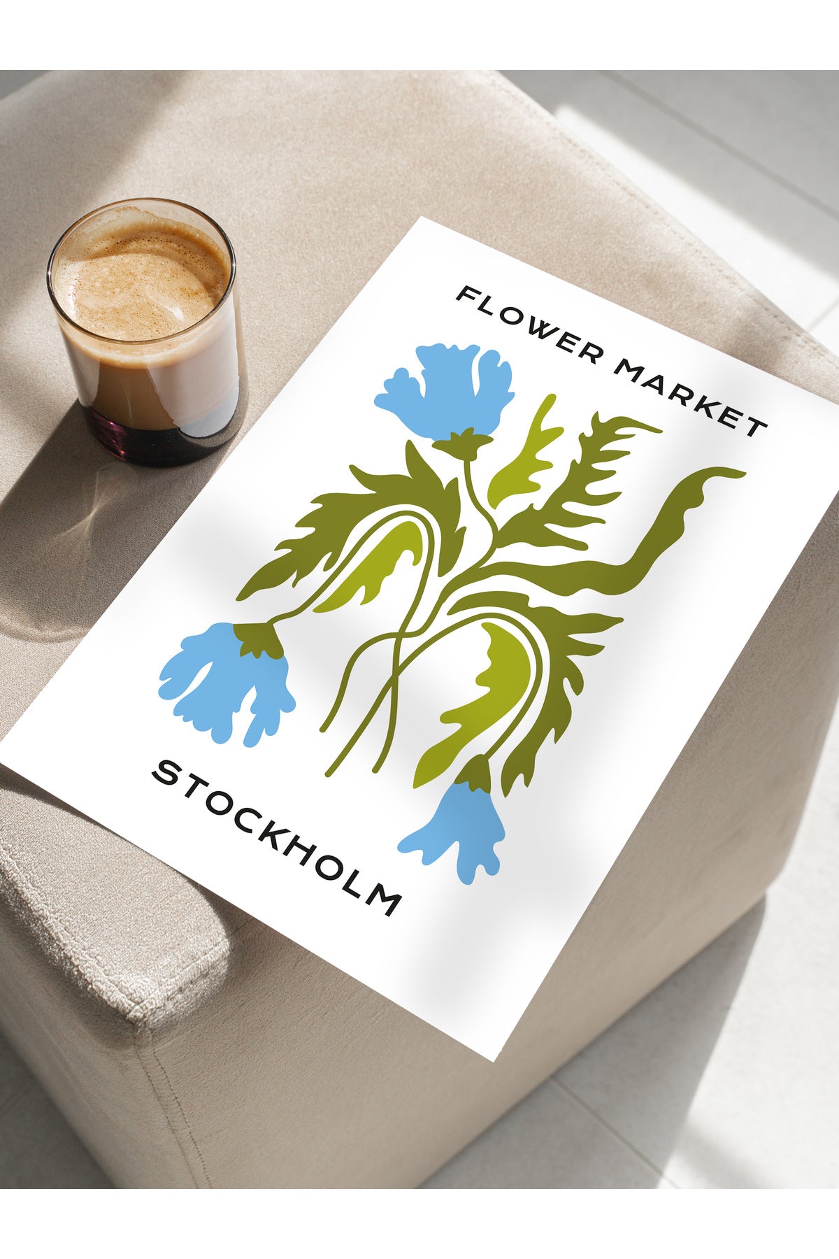 Estetik Duvar Posteri - Estetik Çizim Çerçevesiz Poster - Yatak Odası, Salon, Mutfak Duvar Dekoru