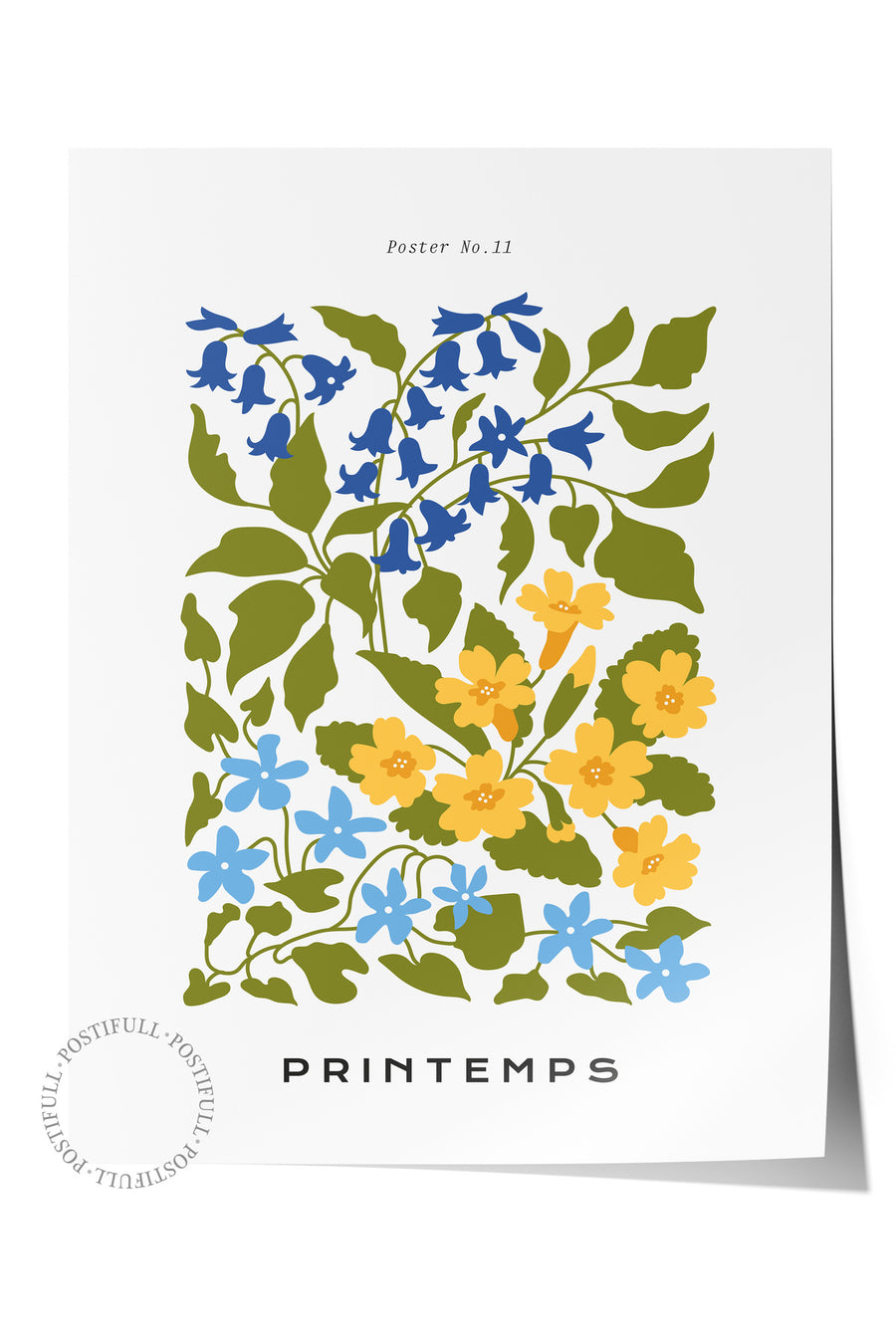 PRINTEMPS Tropikal İllustrasyon Çerçevesiz Poster