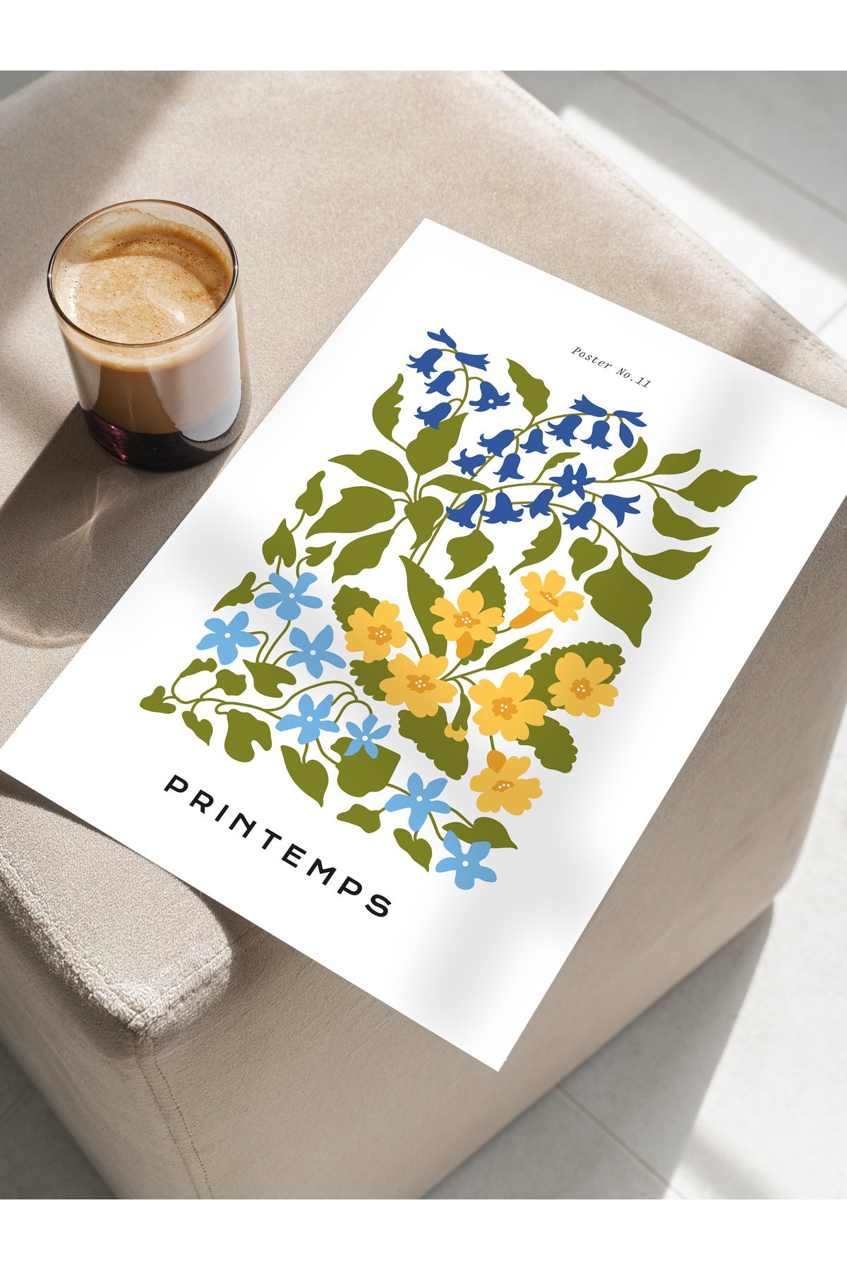 Estetik Duvar Posteri - Estetik Çizim Çerçevesiz Poster - Yatak Odası, Salon, Mutfak Duvar Dekoru