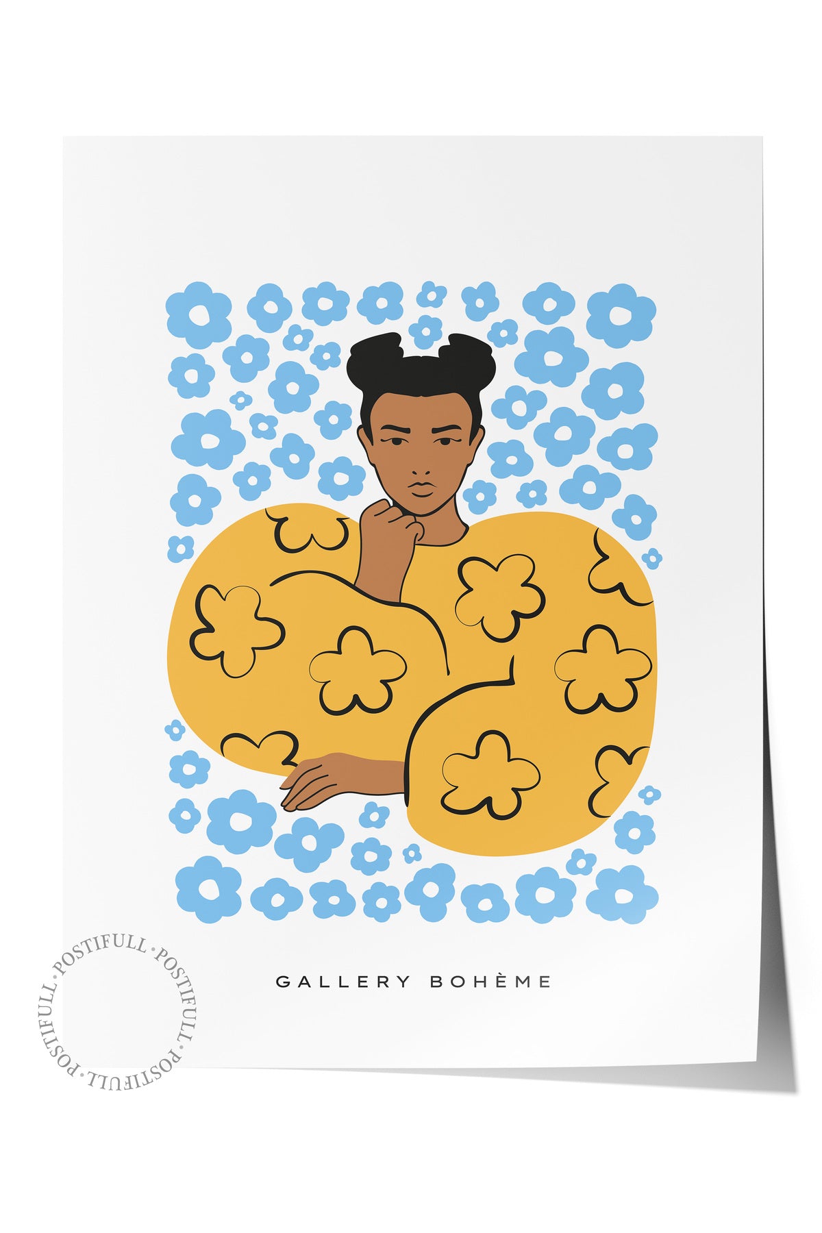 Estetik Duvar Posteri - Estetik Çizim Çerçevesiz Poster - Yatak Odası, Salon, Mutfak Duvar Dekoru