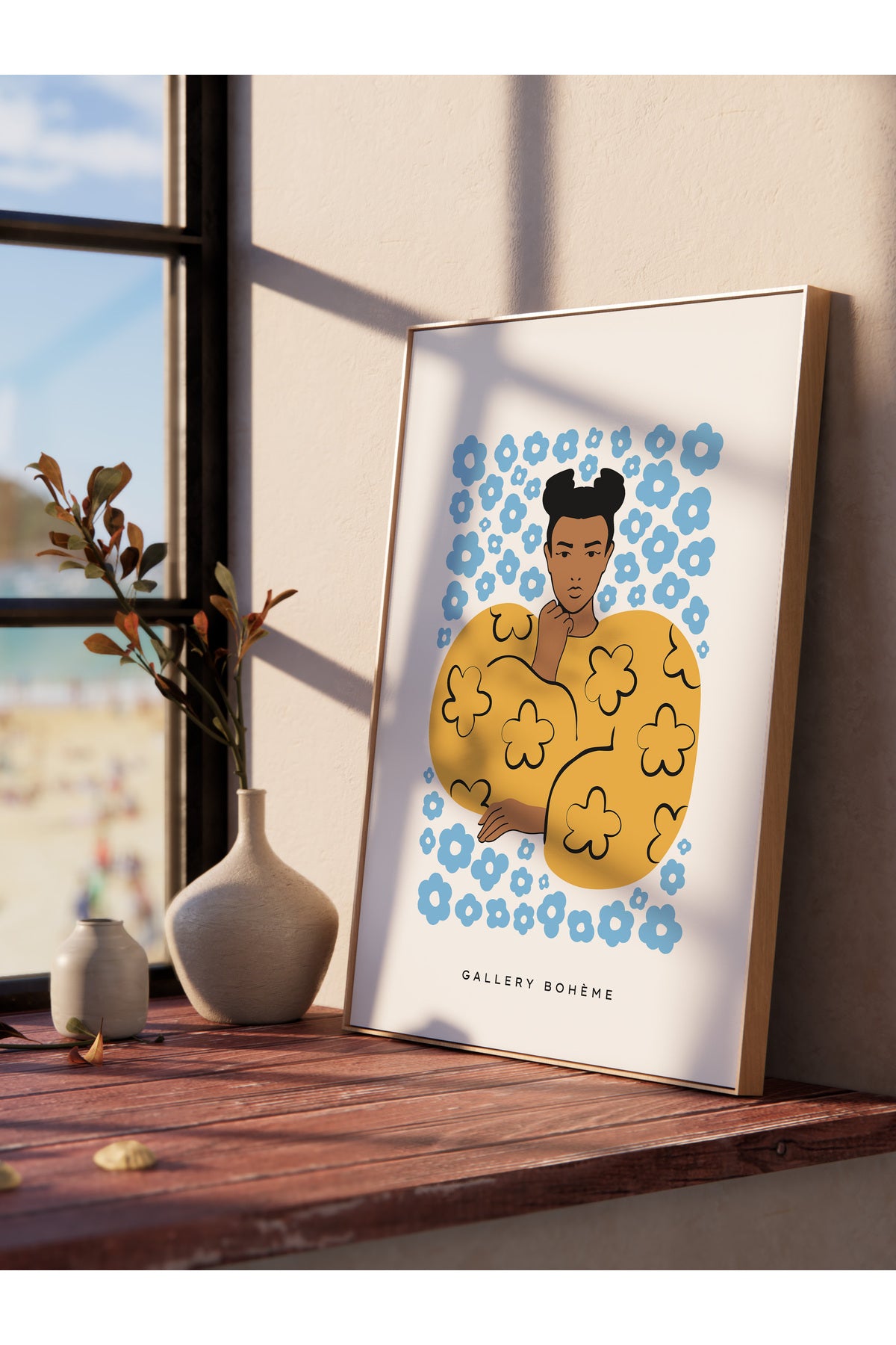 Estetik Duvar Posteri - Estetik Çizim Çerçevesiz Poster - Yatak Odası, Salon, Mutfak Duvar Dekoru