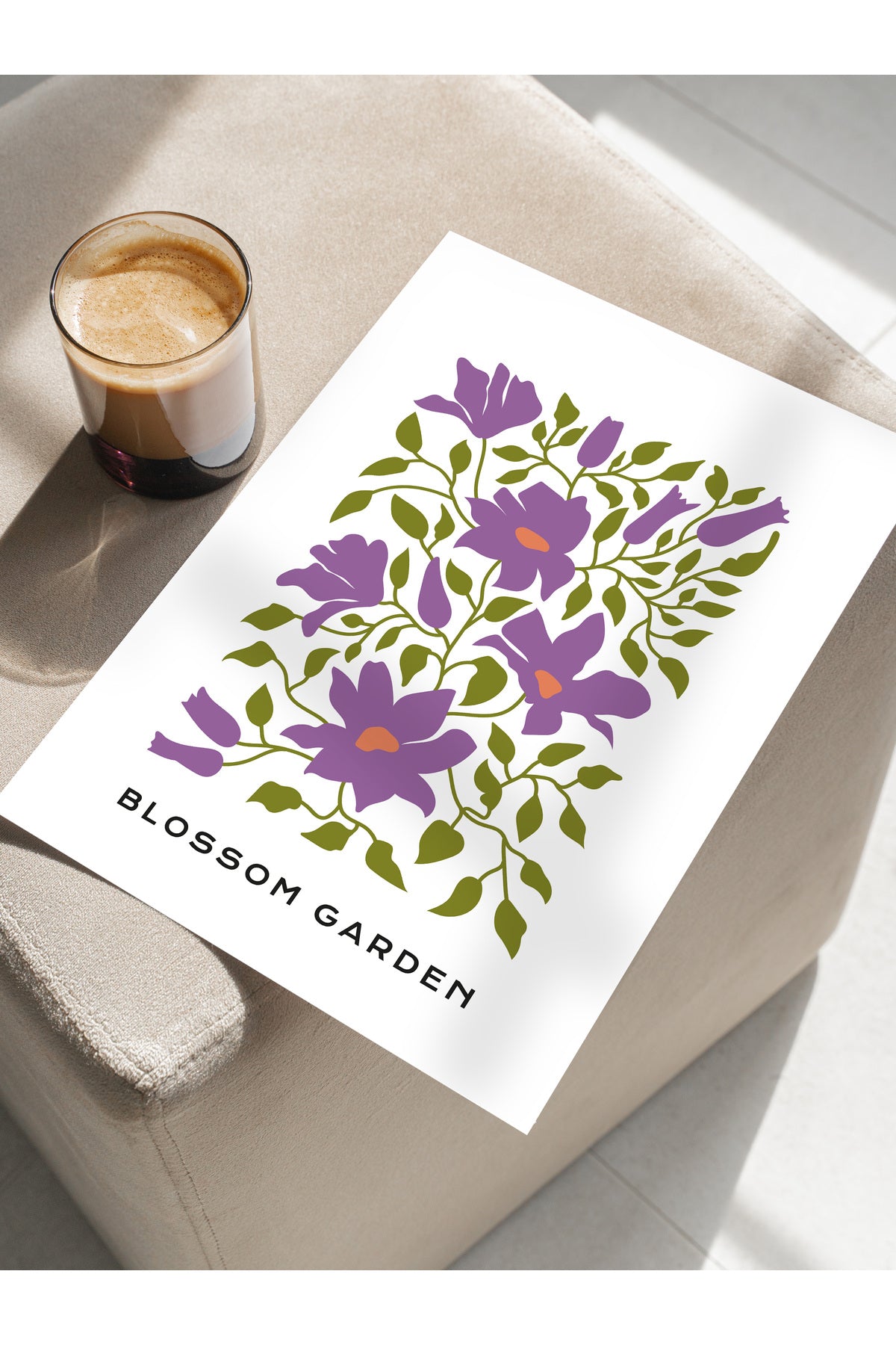 Estetik Duvar Posteri - Estetik Çizim Çerçevesiz Poster - Yatak Odası, Salon, Mutfak Duvar Dekoru