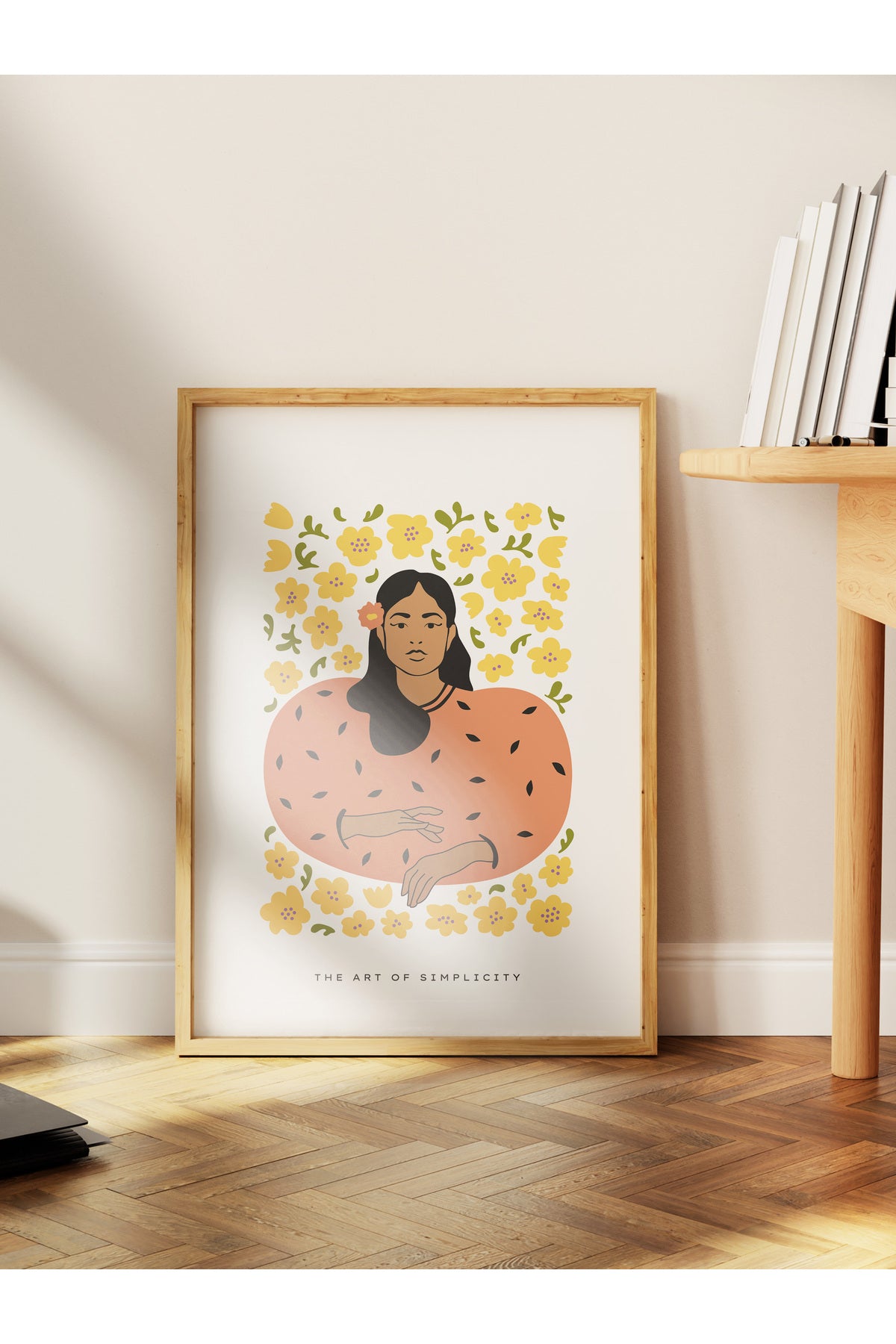 Estetik Duvar Posteri - Estetik Çizim Çerçevesiz Poster - Yatak Odası, Salon, Mutfak Duvar Dekoru