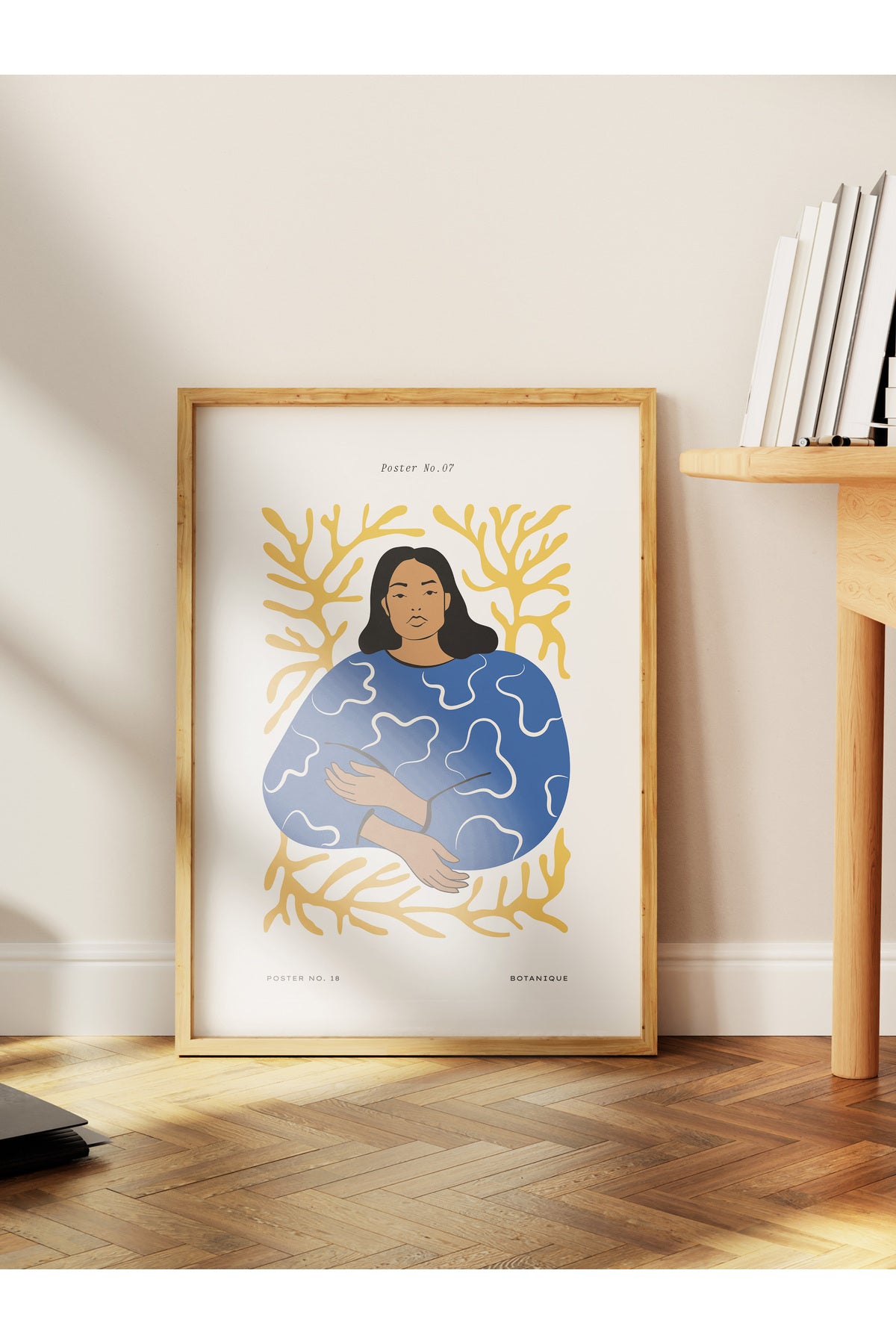 Estetik Duvar Posteri - Estetik Çizim Çerçevesiz Poster - Yatak Odası, Salon, Mutfak Duvar Dekoru
