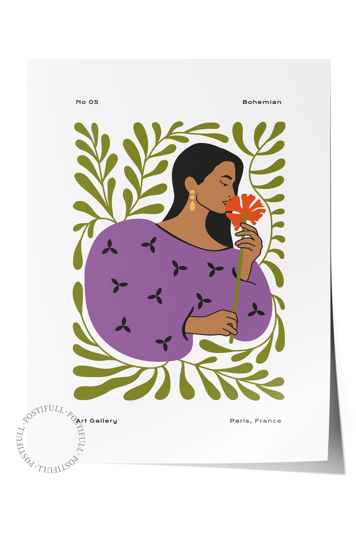 Estetik Duvar Posteri - Estetik Çizim Çerçevesiz Poster - Yatak Odası, Salon, Mutfak Duvar Dekoru