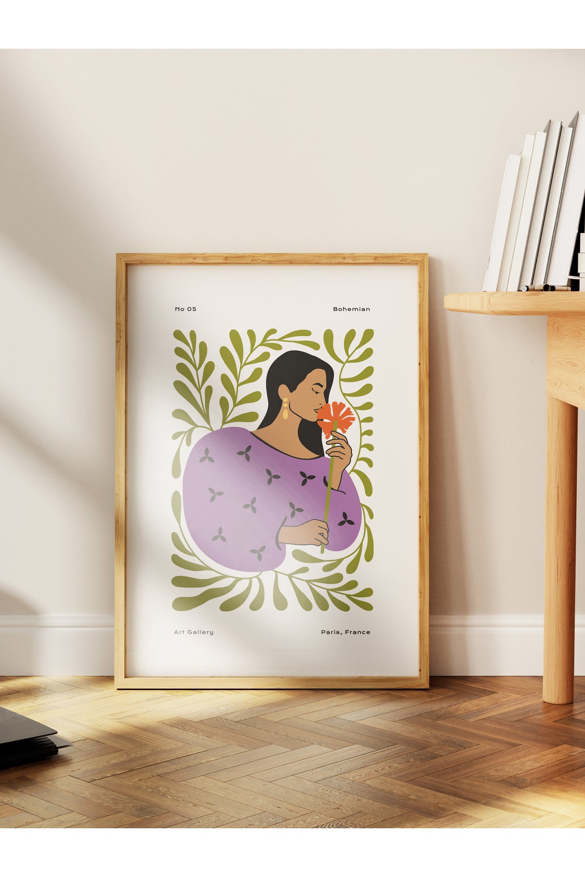 Estetik Duvar Posteri - Estetik Çizim Çerçevesiz Poster - Yatak Odası, Salon, Mutfak Duvar Dekoru