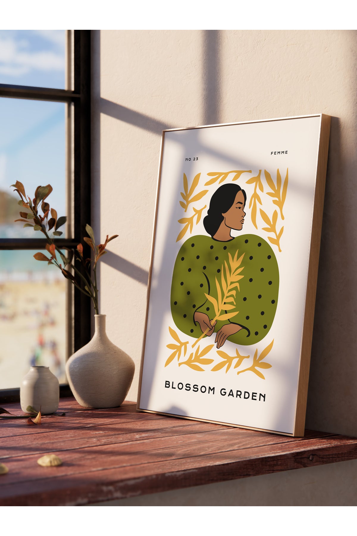 Estetik Duvar Posteri - Estetik Çizim Çerçevesiz Poster - Yatak Odası, Salon, Mutfak Duvar Dekoru