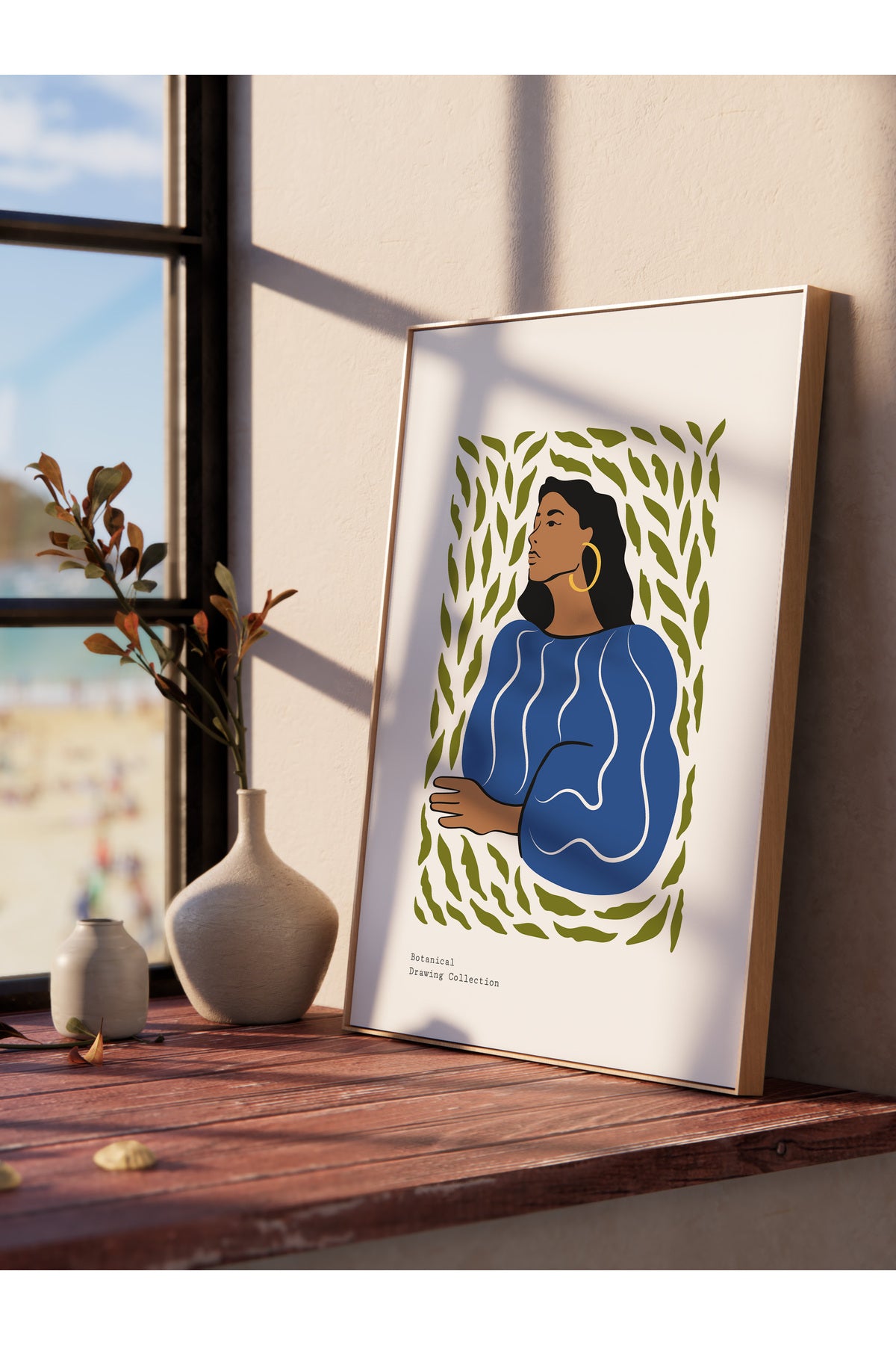 Estetik Duvar Posteri - Estetik Çizim Çerçevesiz Poster - Yatak Odası, Salon, Mutfak Duvar Dekoru