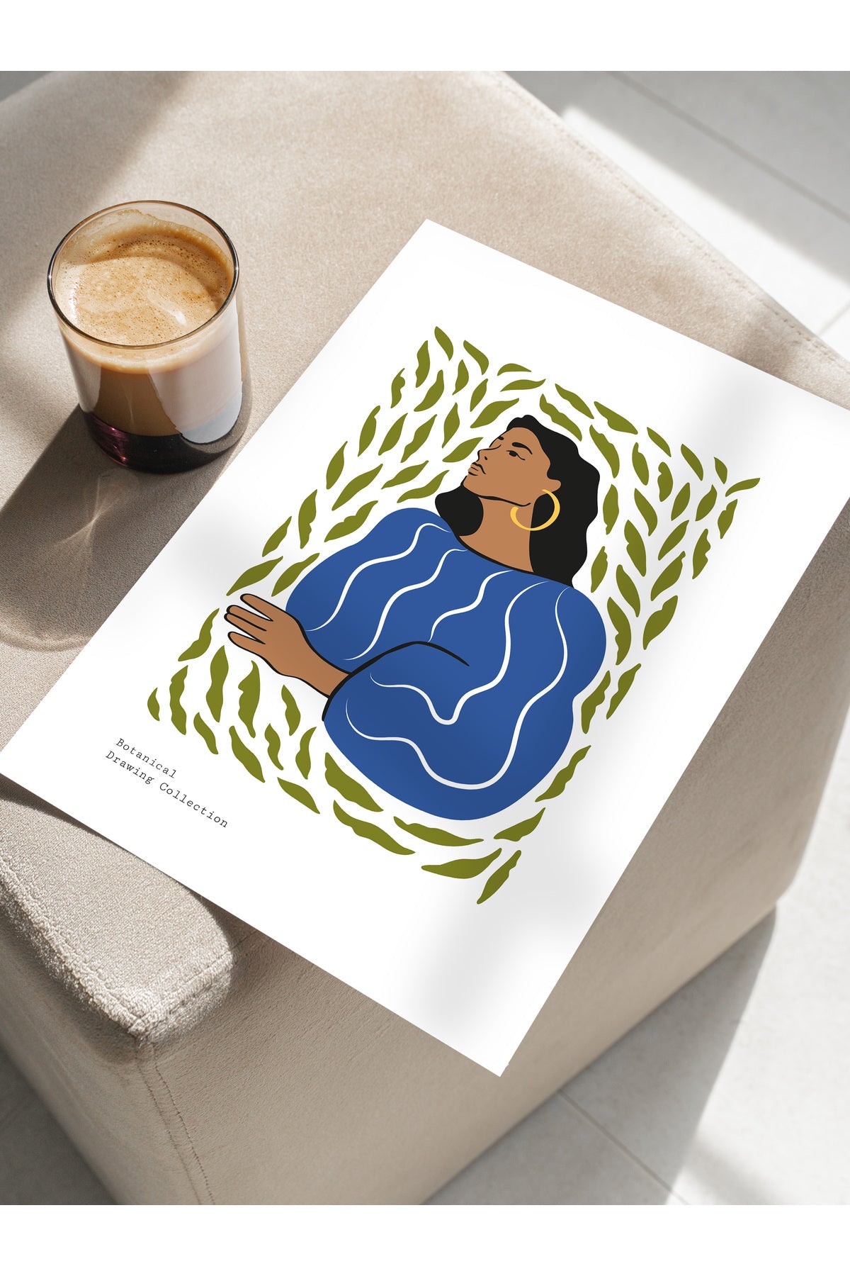 Estetik Duvar Posteri - Estetik Çizim Çerçevesiz Poster - Yatak Odası, Salon, Mutfak Duvar Dekoru