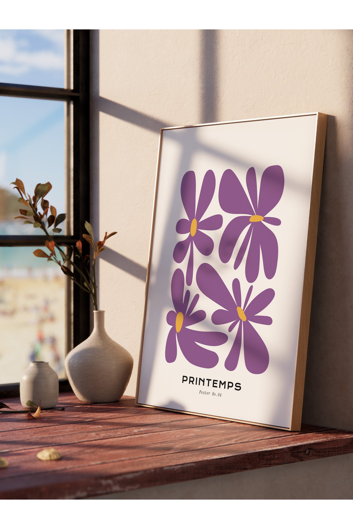 Estetik Duvar Posteri - Estetik Çizim Çerçevesiz Poster - Yatak Odası, Salon, Mutfak Duvar Dekoru