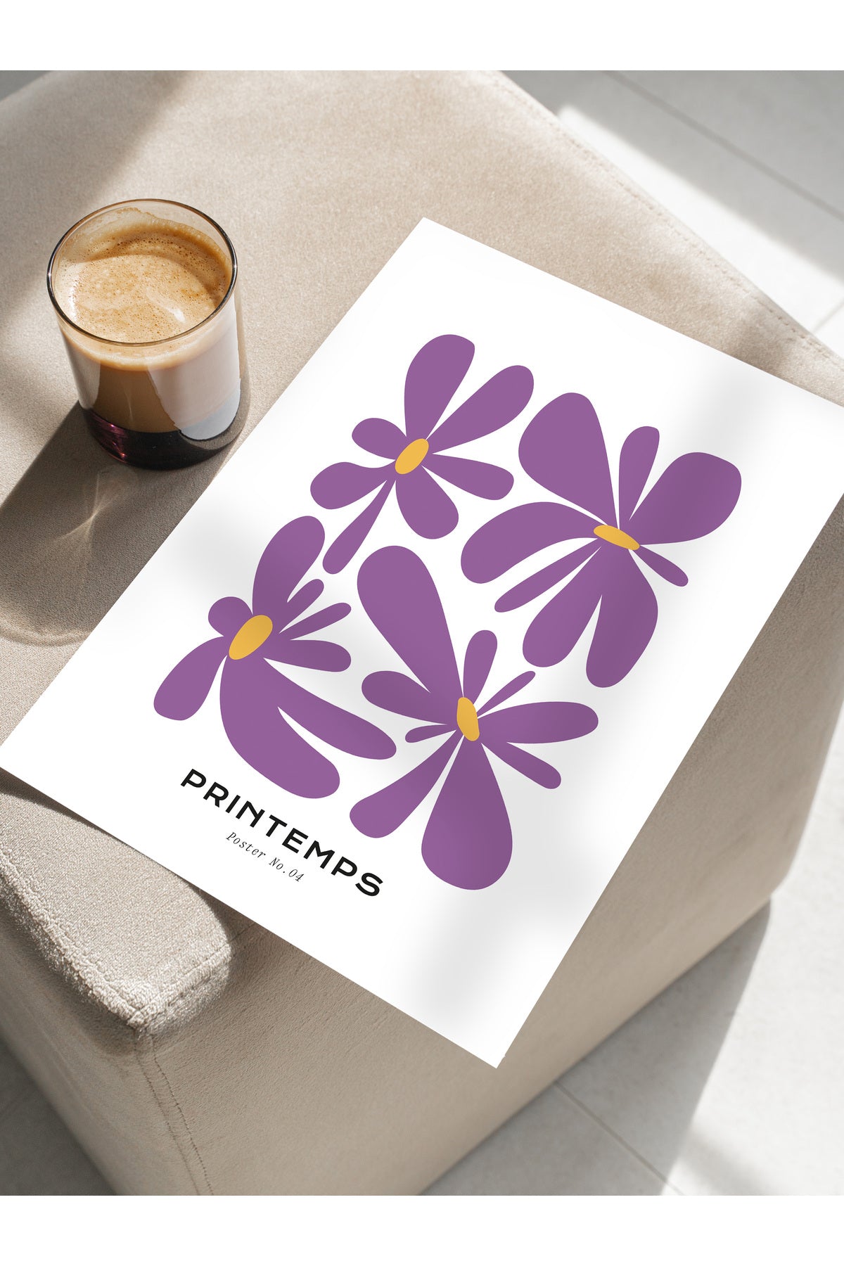 Estetik Duvar Posteri - Estetik Çizim Çerçevesiz Poster - Yatak Odası, Salon, Mutfak Duvar Dekoru
