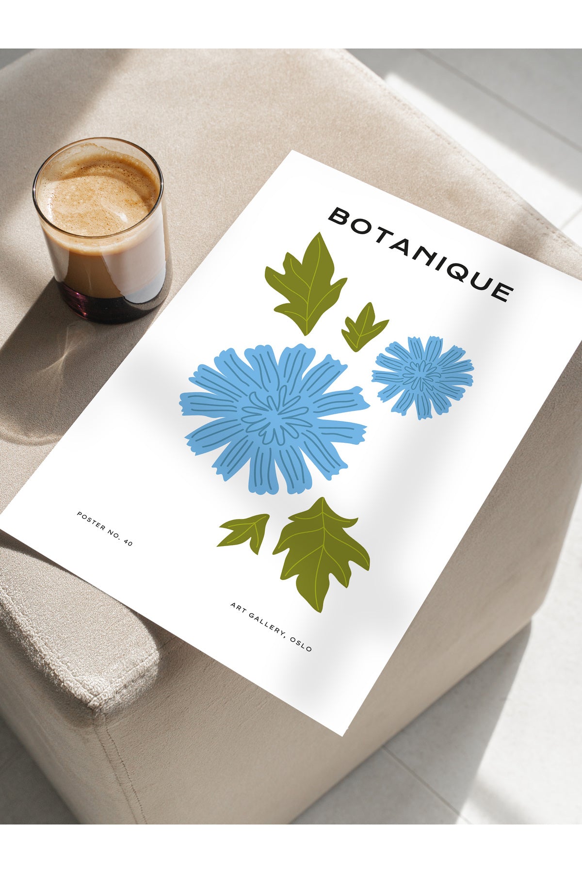 Estetik Duvar Posteri - Estetik Çizim Çerçevesiz Poster - Yatak Odası, Salon, Mutfak Duvar Dekoru