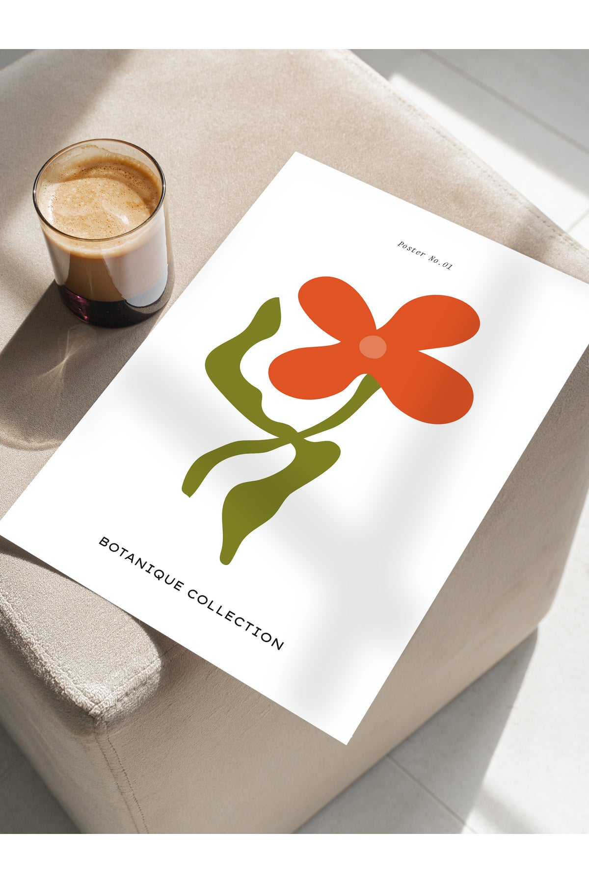 Estetik Duvar Posteri - Estetik Çizim Çerçevesiz Poster - Yatak Odası, Salon, Mutfak Duvar Dekoru