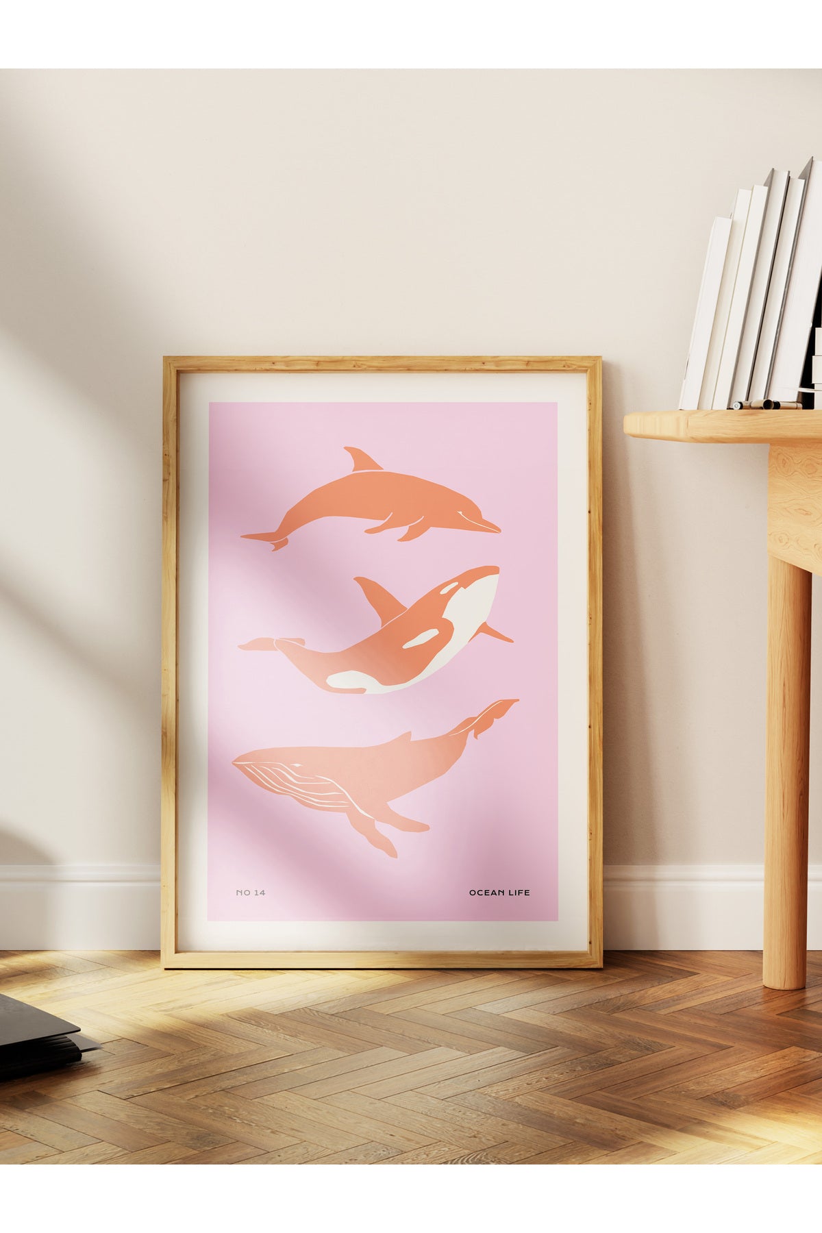 Estetik Duvar Posteri - Estetik Çizim Çerçevesiz Poster - Yatak Odası, Salon, Mutfak Duvar Dekoru