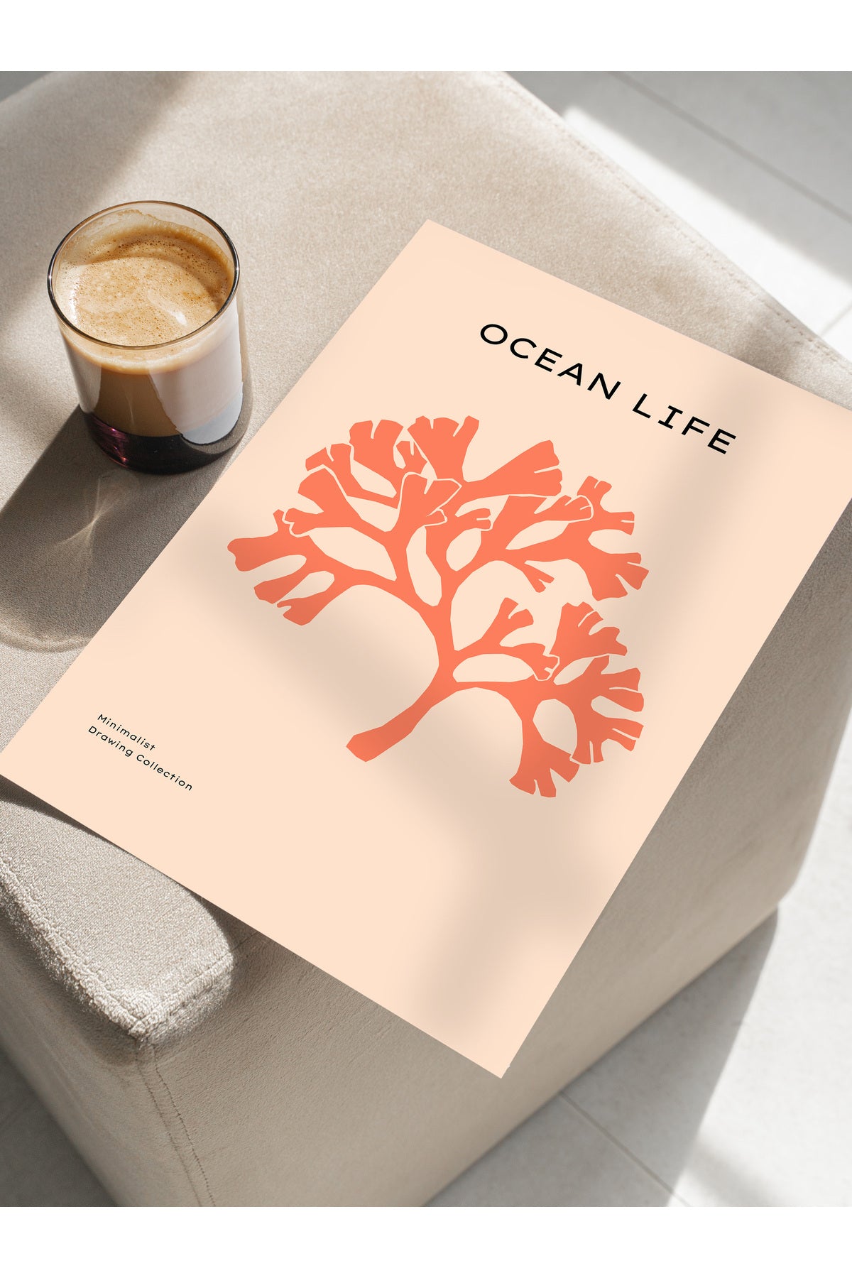 Estetik Duvar Posteri - Estetik Çizim Çerçevesiz Poster - Yatak Odası, Salon, Mutfak Duvar Dekoru