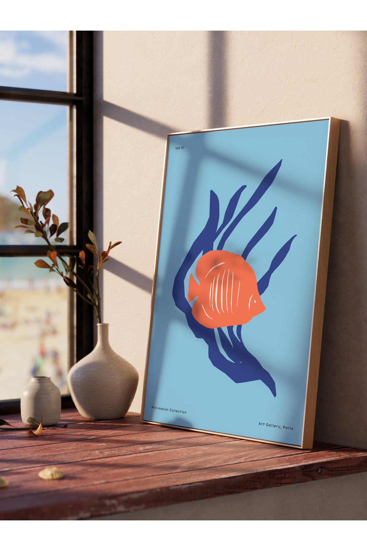 Estetik Duvar Posteri - Estetik Çizim Çerçevesiz Poster - Yatak Odası, Salon, Mutfak Duvar Dekoru