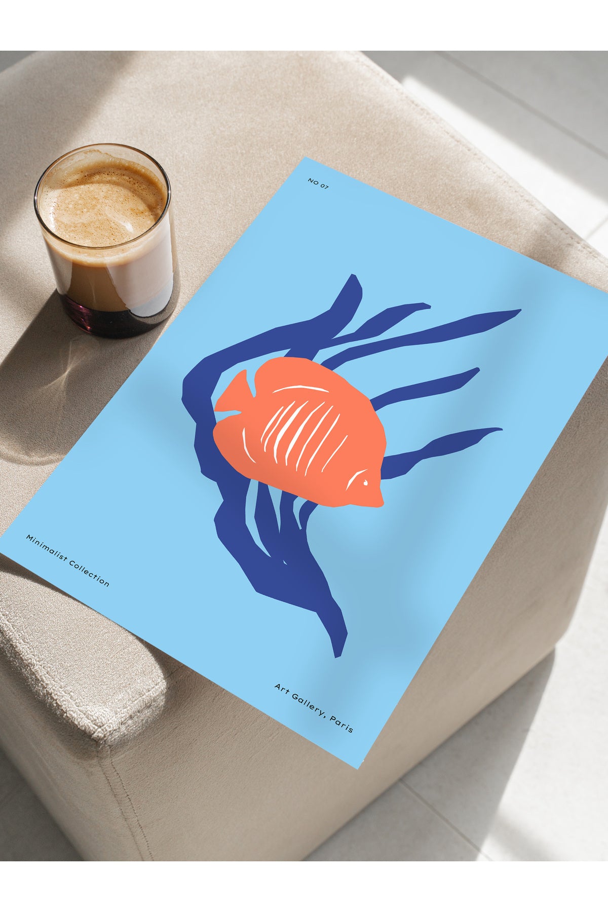 Estetik Duvar Posteri - Estetik Çizim Çerçevesiz Poster - Yatak Odası, Salon, Mutfak Duvar Dekoru