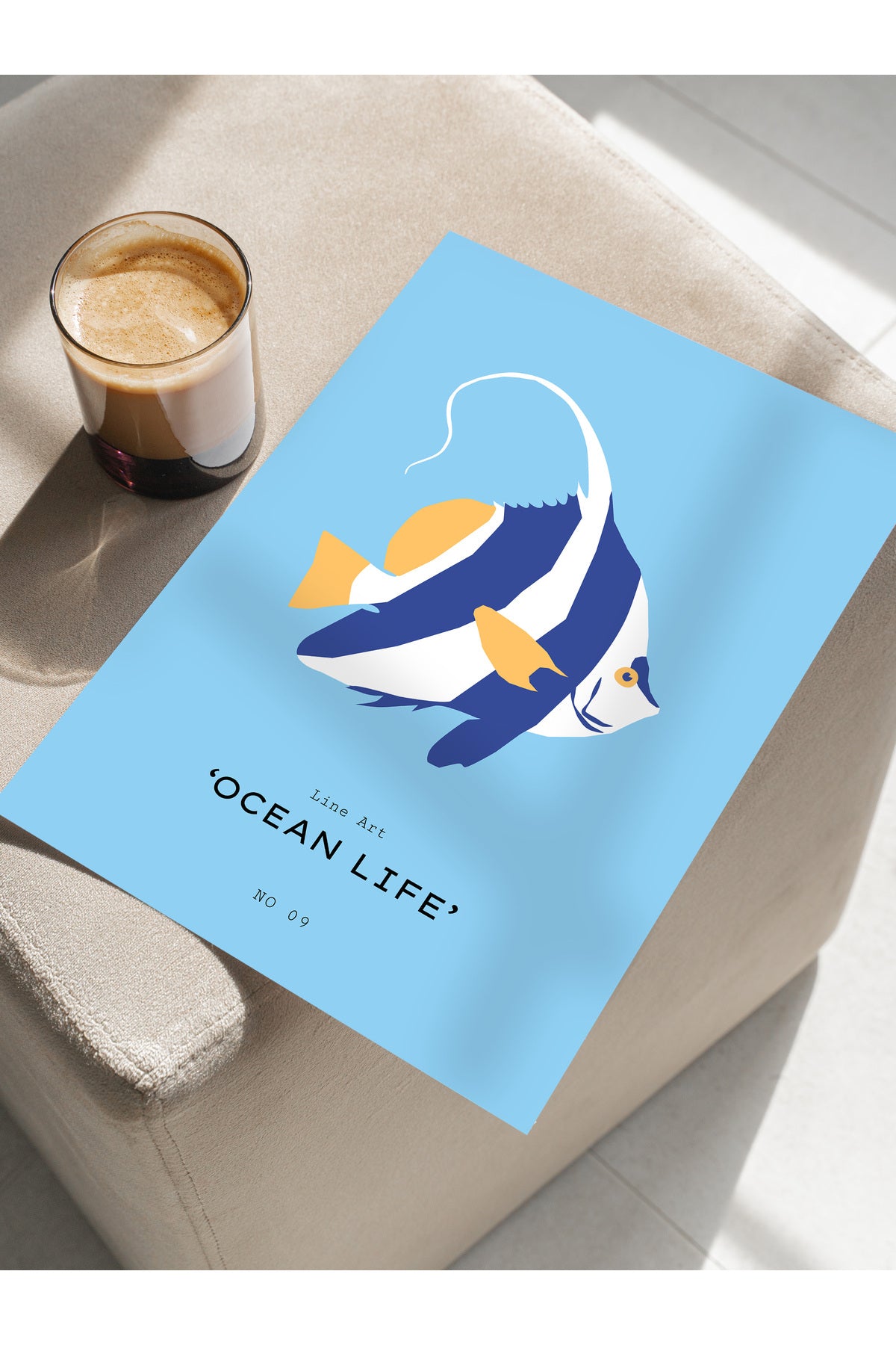 Estetik Duvar Posteri - Estetik Çizim Çerçevesiz Poster - Yatak Odası, Salon, Mutfak Duvar Dekoru