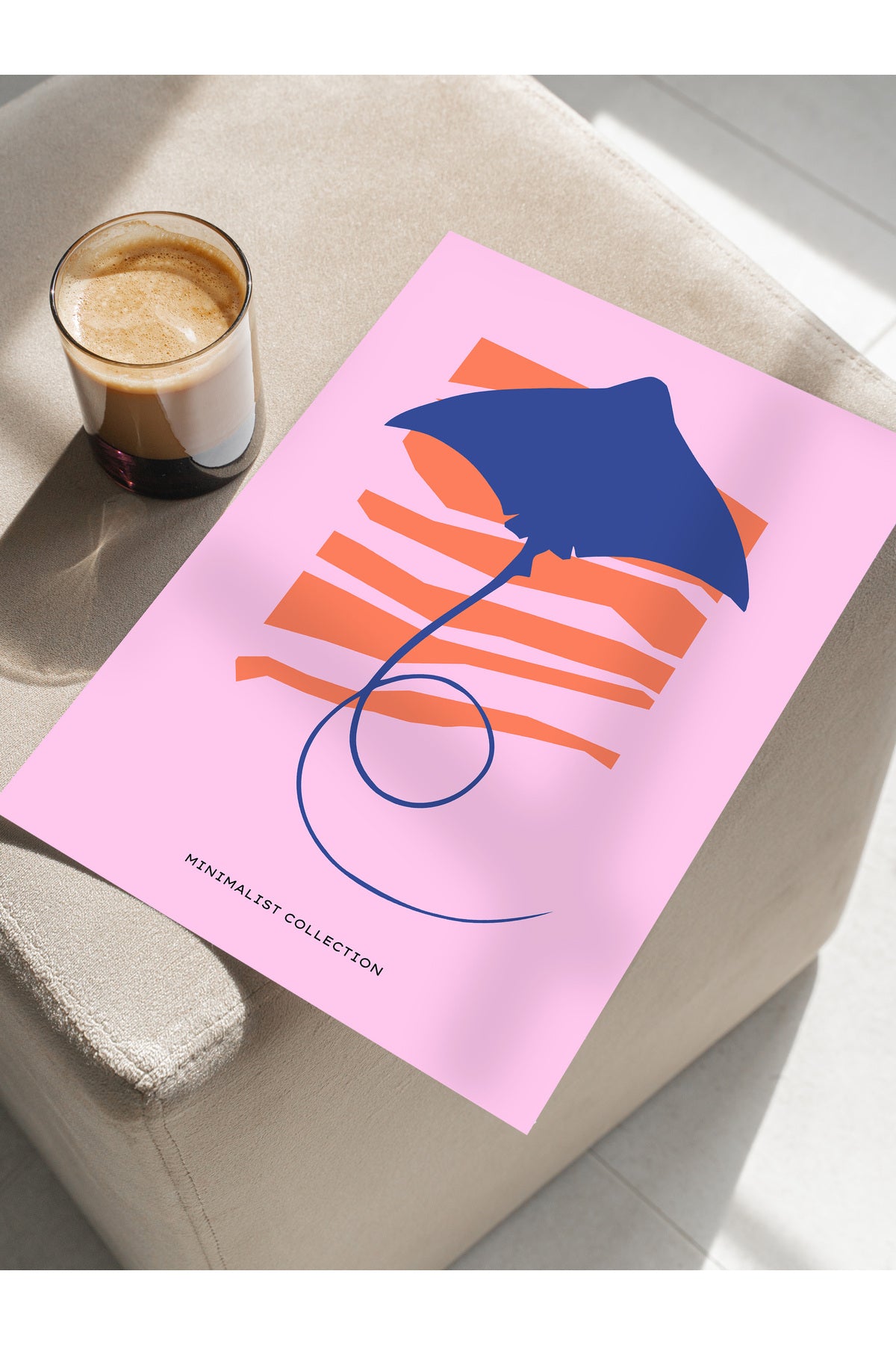 Estetik Duvar Posteri - Estetik Çizim Çerçevesiz Poster - Yatak Odası, Salon, Mutfak Duvar Dekoru