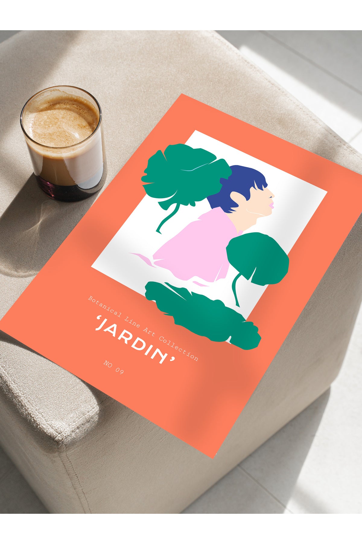 Estetik Duvar Posteri - Estetik Çizim Çerçevesiz Poster - Yatak Odası, Salon, Mutfak Duvar Dekoru