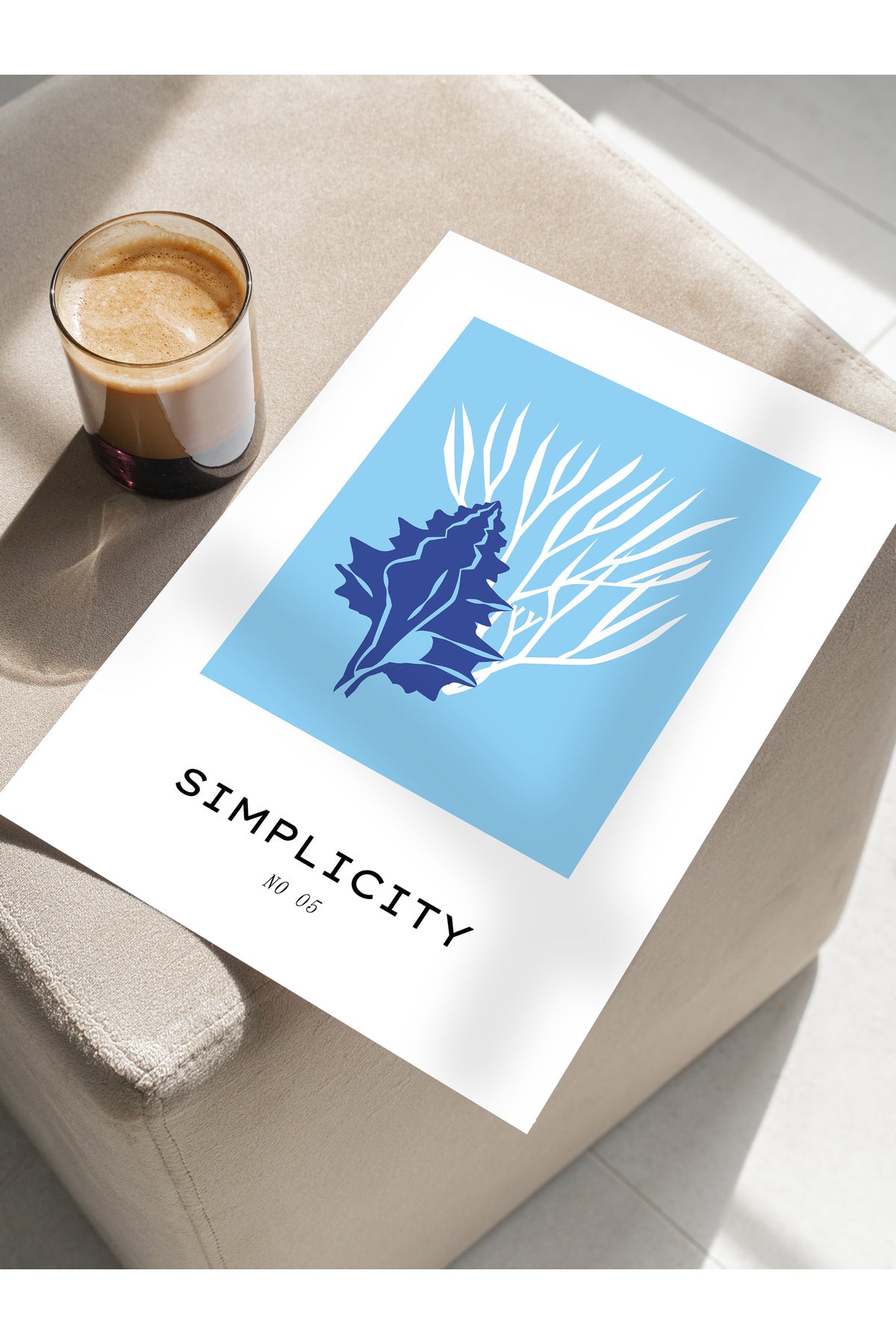 Estetik Duvar Posteri - Estetik Çizim Çerçevesiz Poster - Yatak Odası, Salon, Mutfak Duvar Dekoru