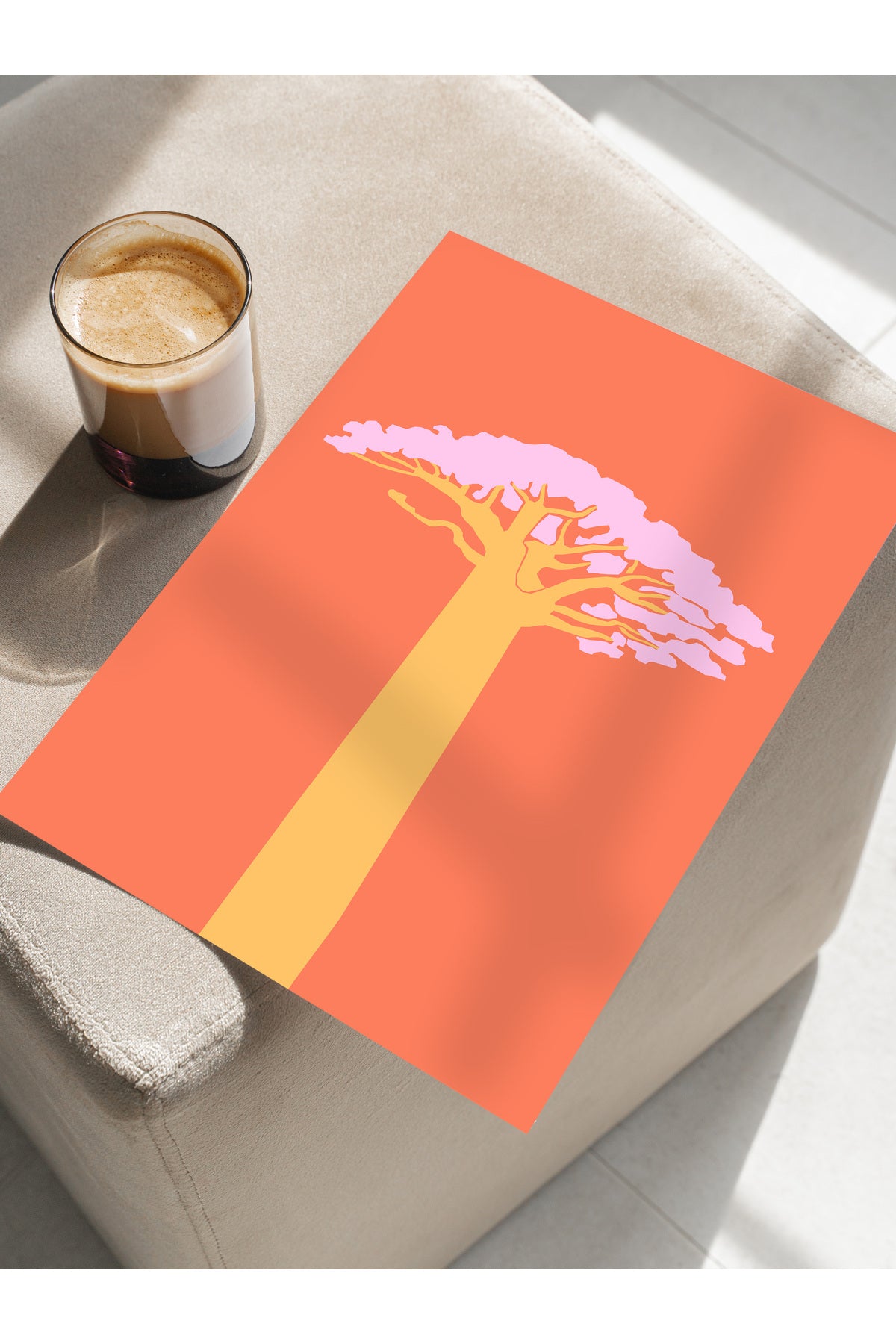 Estetik Duvar Posteri - Estetik Çizim Çerçevesiz Poster - Yatak Odası, Salon, Mutfak Duvar Dekoru