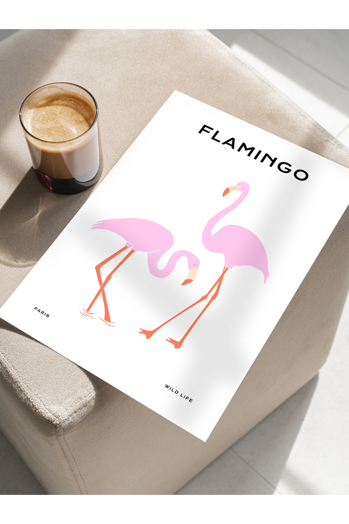 Estetik Duvar Posteri - Estetik Çizim Çerçevesiz Poster - Yatak Odası, Salon, Mutfak Duvar Dekoru