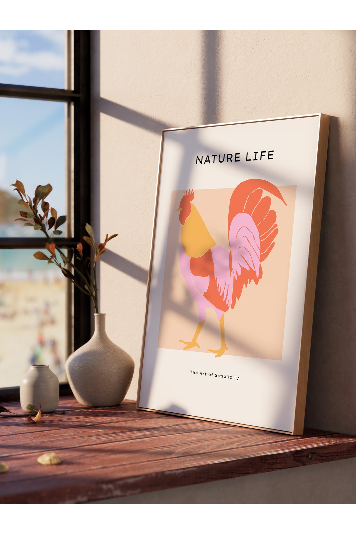 Estetik Duvar Posteri - Estetik Çizim Çerçevesiz Poster - Yatak Odası, Salon, Mutfak Duvar Dekoru