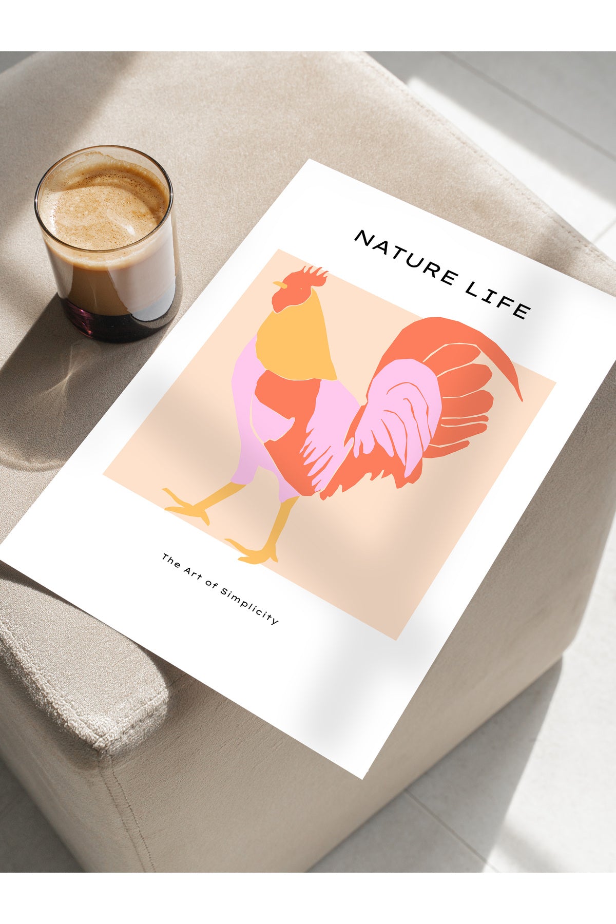 Estetik Duvar Posteri - Estetik Çizim Çerçevesiz Poster - Yatak Odası, Salon, Mutfak Duvar Dekoru