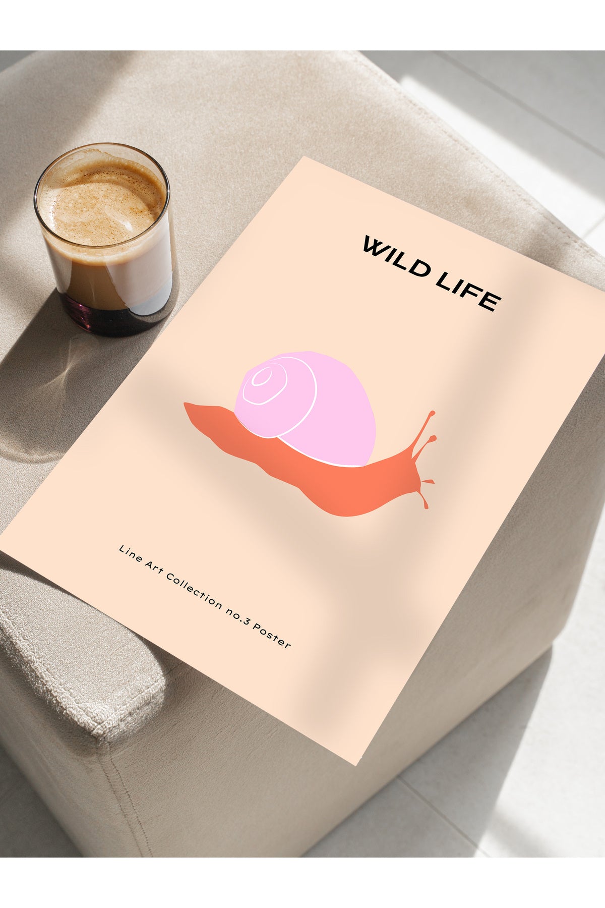 Estetik Duvar Posteri - Estetik Çizim Çerçevesiz Poster - Yatak Odası, Salon, Mutfak Duvar Dekoru