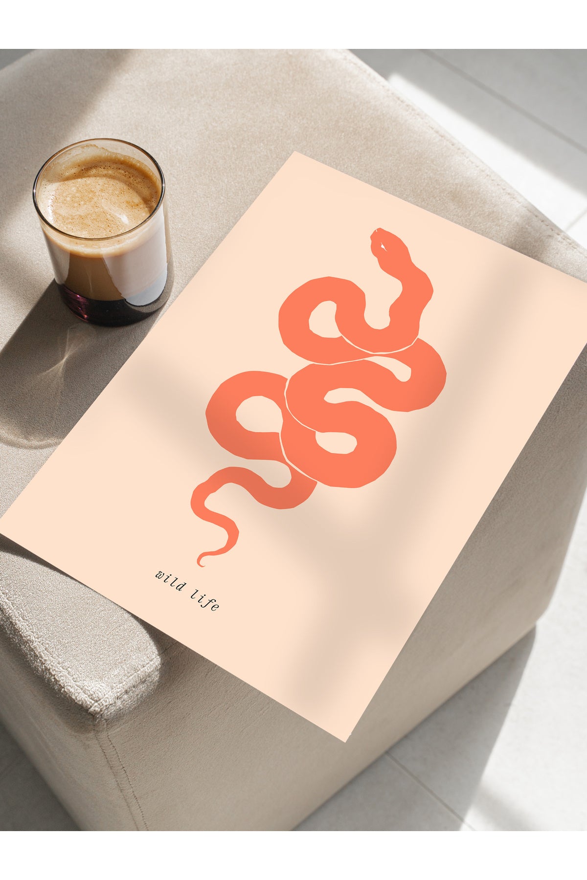 Estetik Duvar Posteri - Estetik Çizim Çerçevesiz Poster - Yatak Odası, Salon, Mutfak Duvar Dekoru