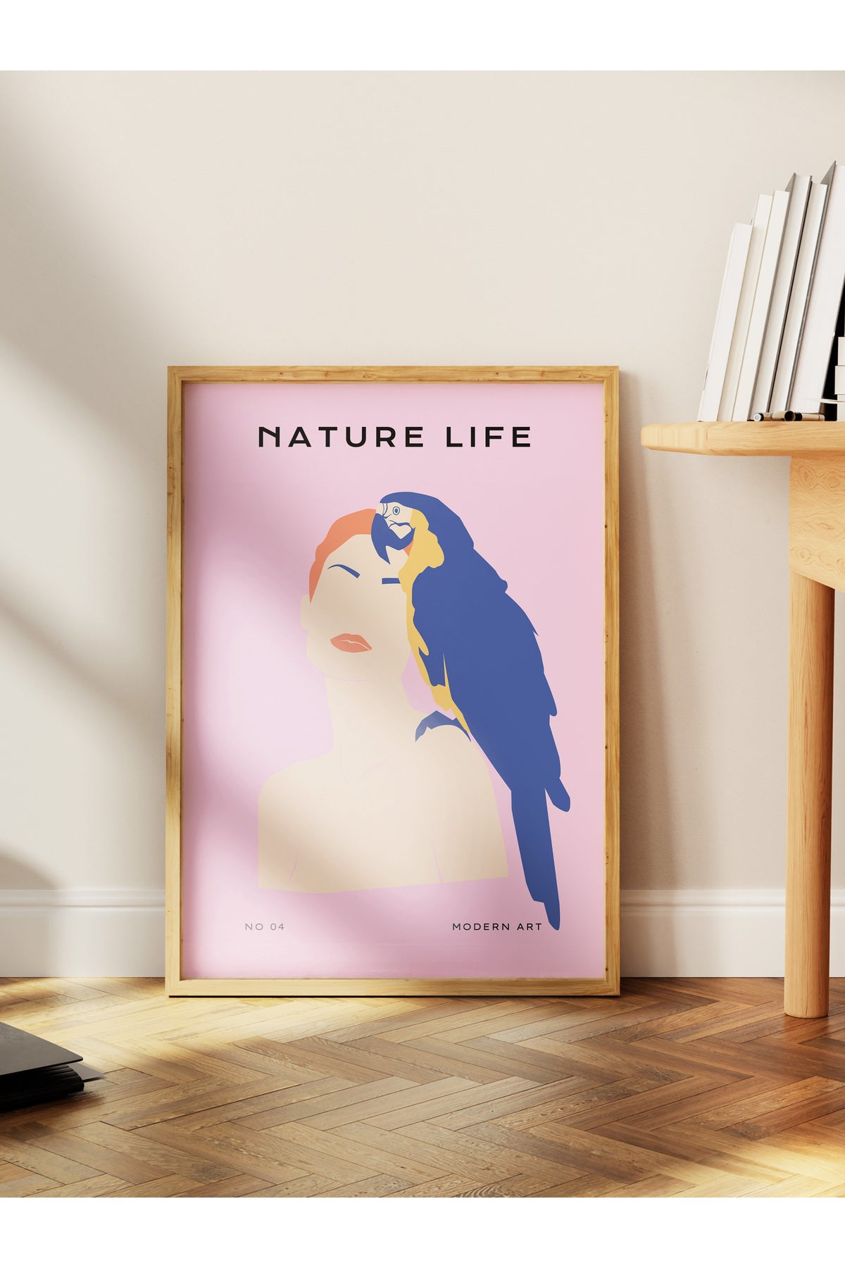 Estetik Duvar Posteri - Estetik Çizim Çerçevesiz Poster - Yatak Odası, Salon, Mutfak Duvar Dekoru