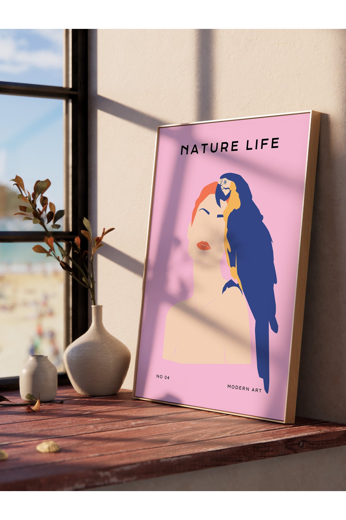 Estetik Duvar Posteri - Estetik Çizim Çerçevesiz Poster - Yatak Odası, Salon, Mutfak Duvar Dekoru