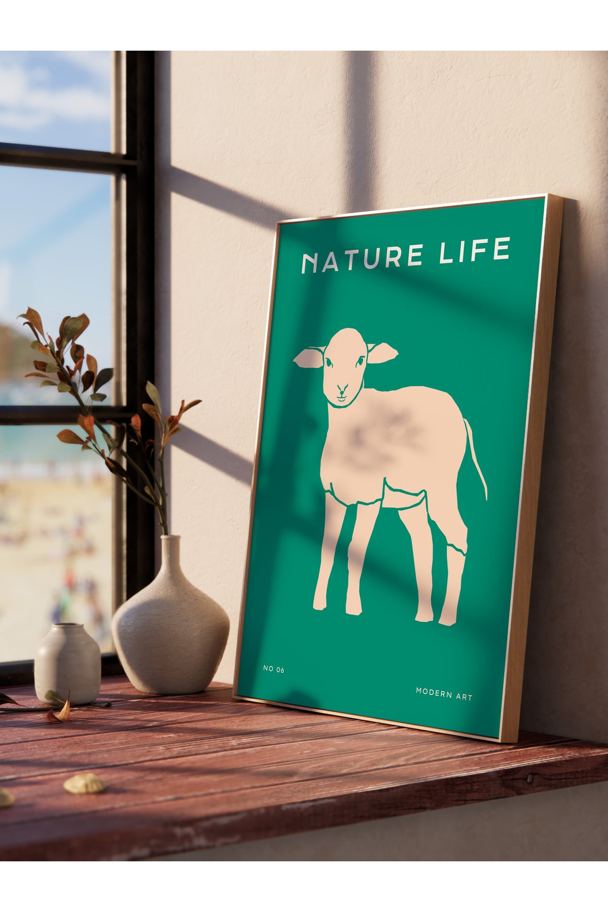 Estetik Duvar Posteri - Estetik Çizim Çerçevesiz Poster - Yatak Odası, Salon, Mutfak Duvar Dekoru