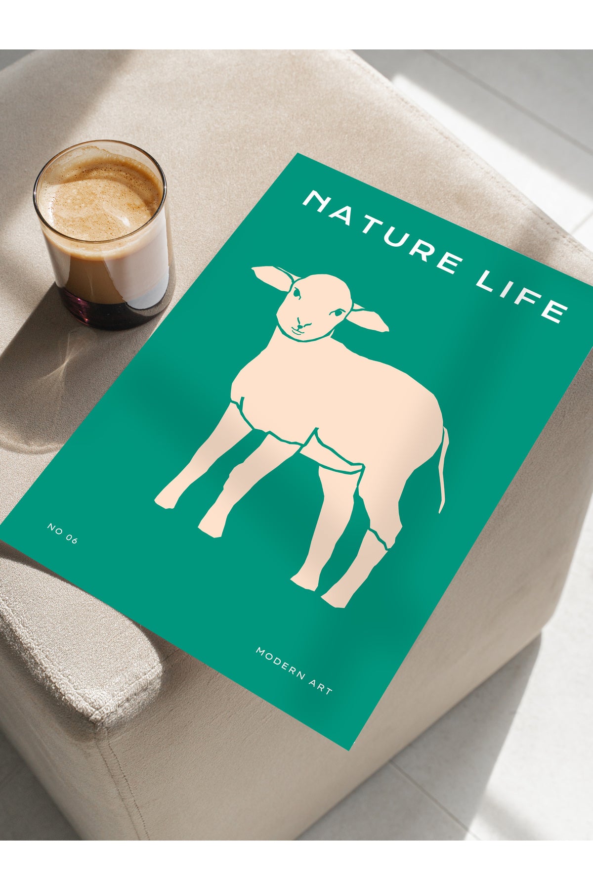 Estetik Duvar Posteri - Estetik Çizim Çerçevesiz Poster - Yatak Odası, Salon, Mutfak Duvar Dekoru