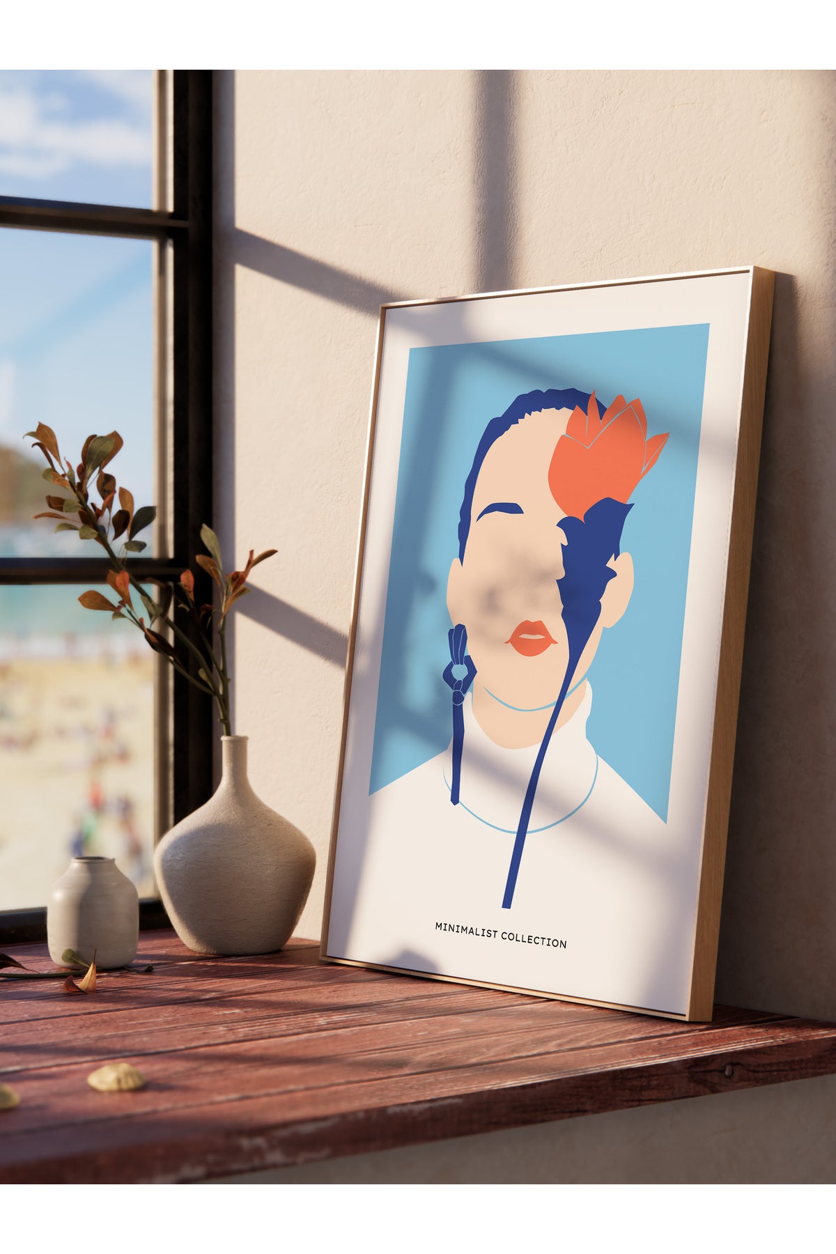 Estetik Duvar Posteri - Estetik Çizim Çerçevesiz Poster - Yatak Odası, Salon, Mutfak Duvar Dekoru